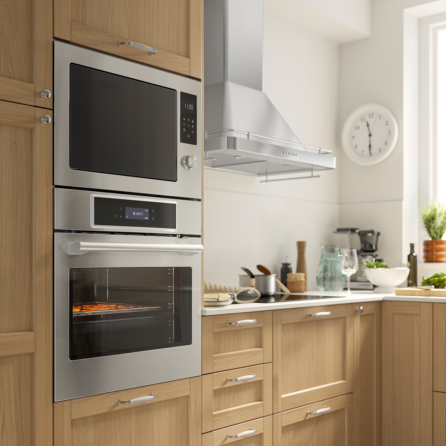 STENABY, true fan oven/air fry function/pyrolytic, IKEA 700, 306.002.46