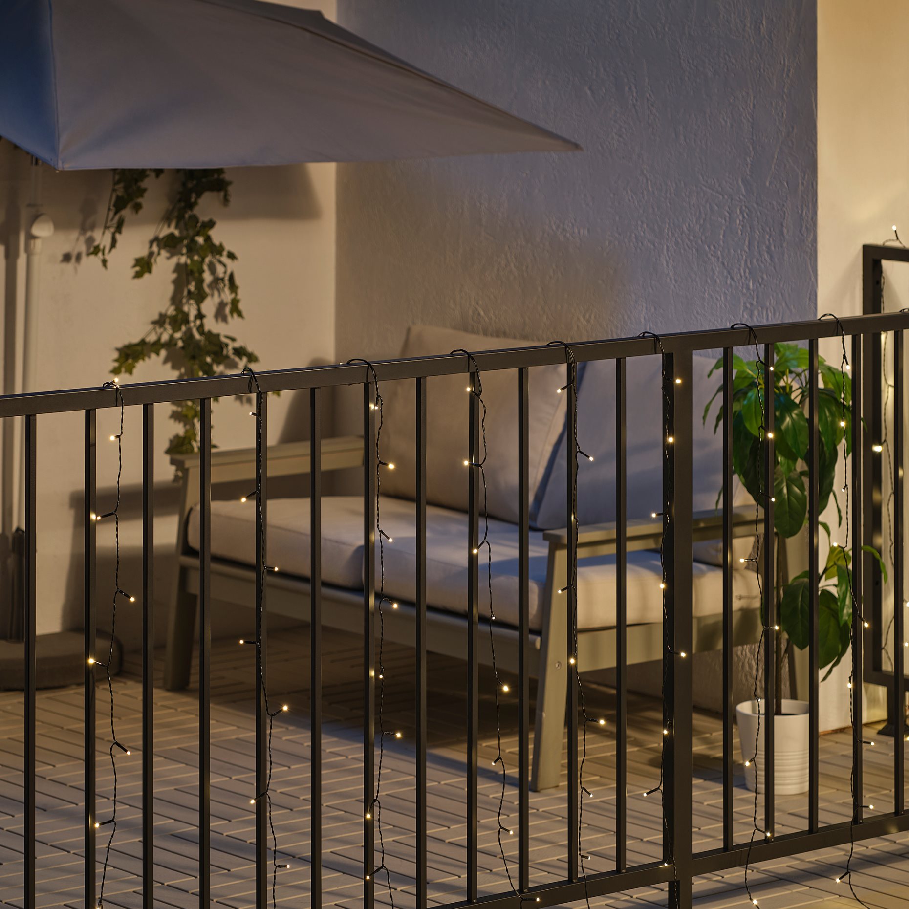 GETKÅL, κουρτίνα φωτισμού με ενσωματωμένο φωτισμό LED/εξωτερικού χώρου, 8 m, 306.007.41