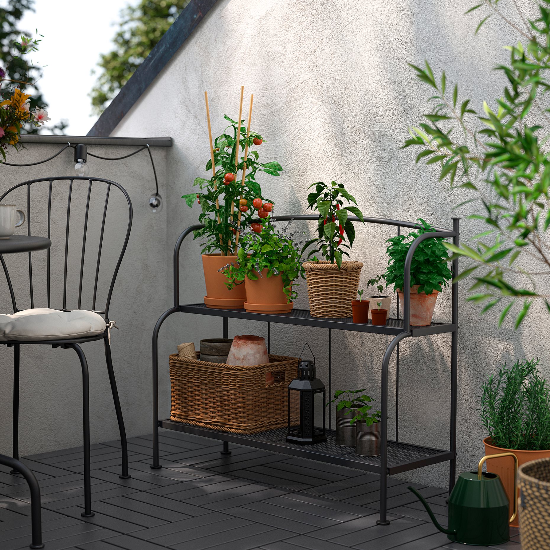 LÄCKÖ, ραφιέρα εξωτερικού/εσωτερικού χώρου, 92x76 cm, 306.015.47