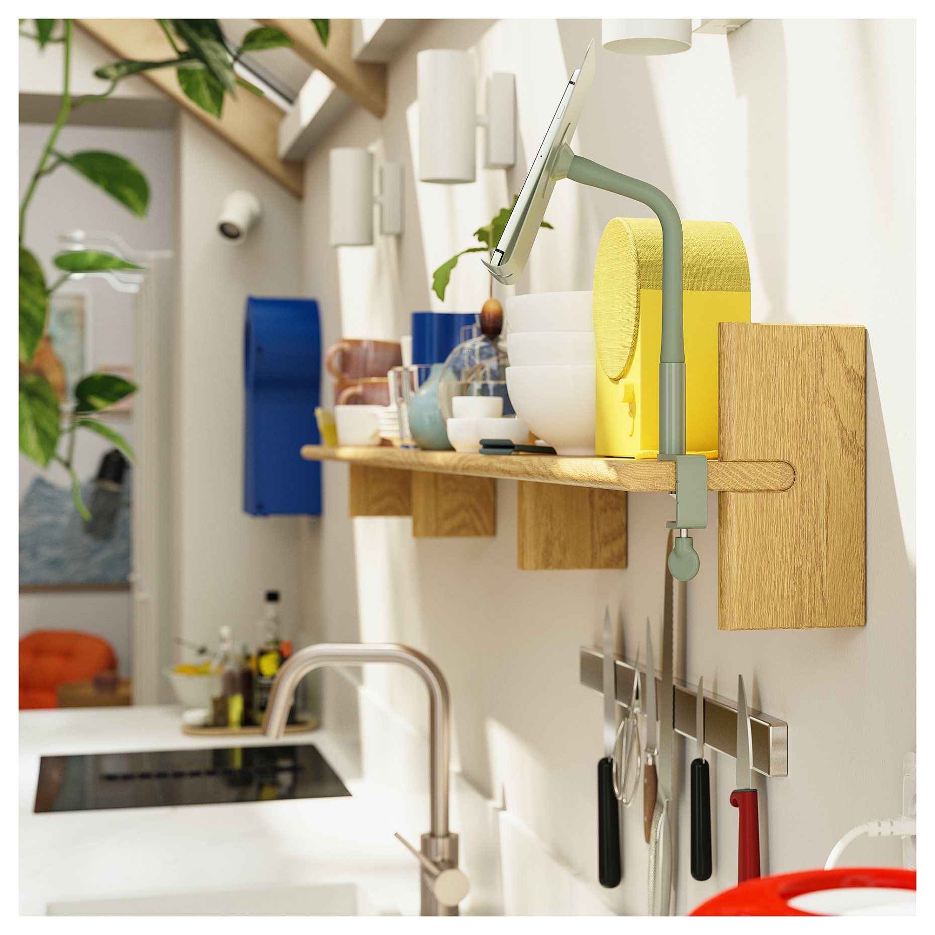 KLAVRESTRÖM, ράφι τοίχου, 60x20 cm, 306.016.89