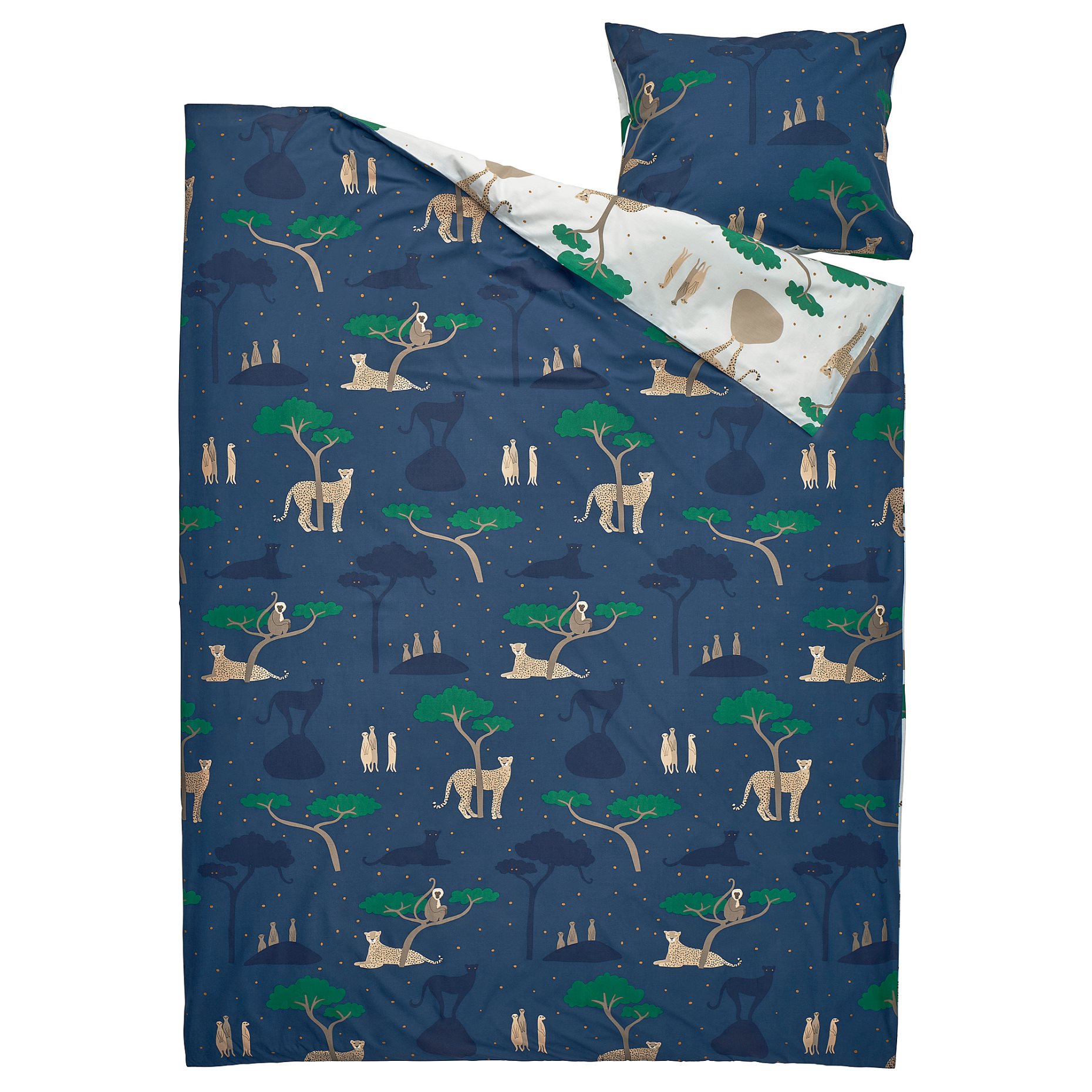 SANDLÖPARE, duvet cover and pillowcase, 150x200/50x60 cm, 306.031.98