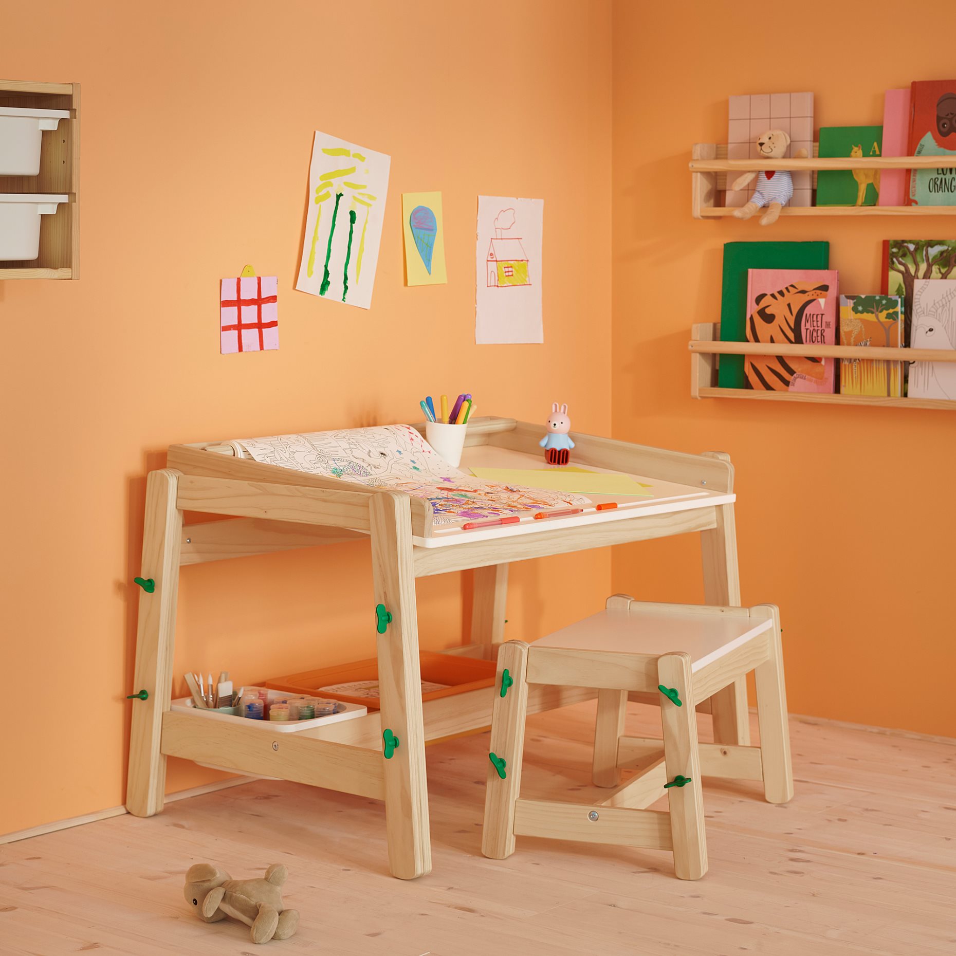 FLISAT, childrens desk, height adjustable, 306.091.81