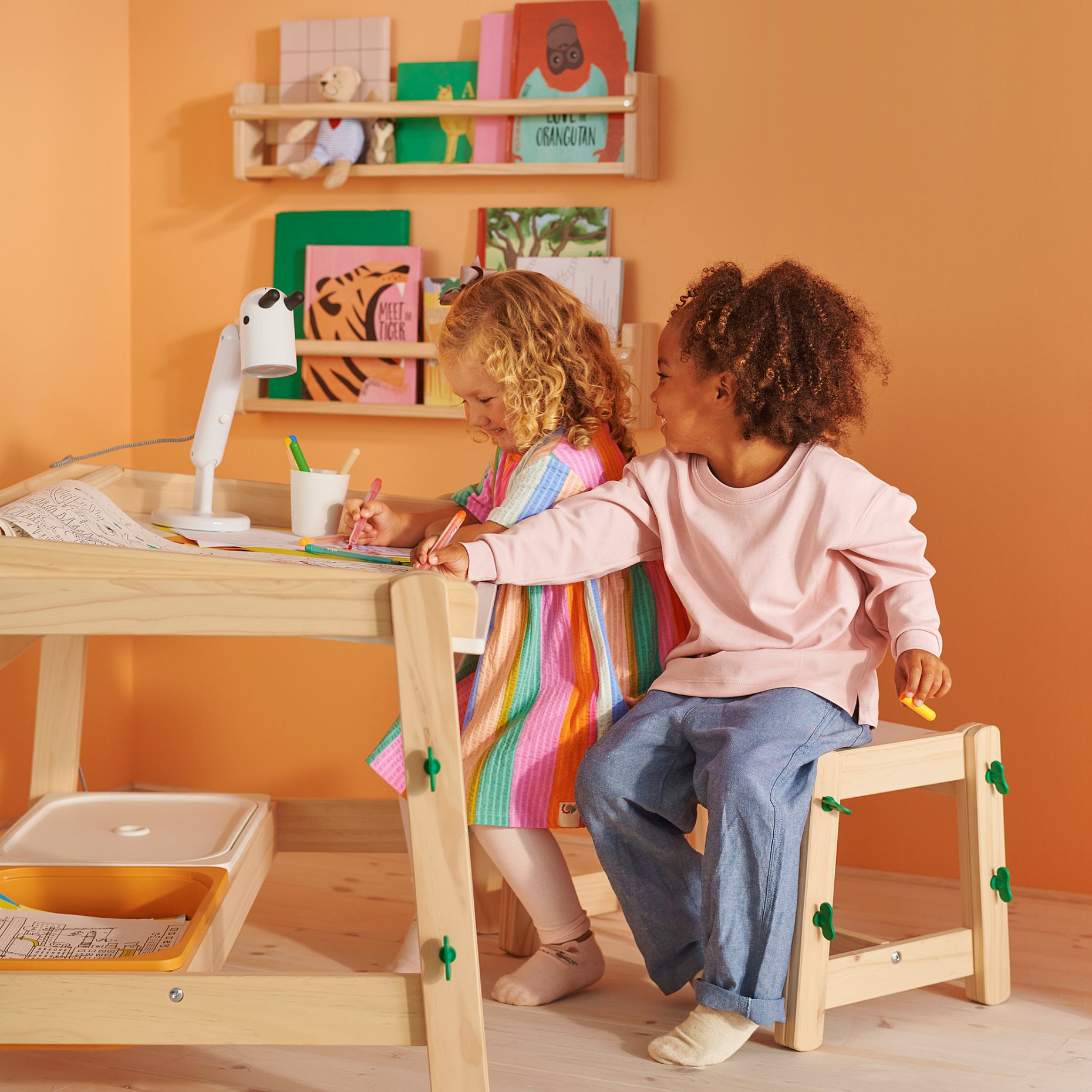 FLISAT, childrens desk, height adjustable, 306.091.81