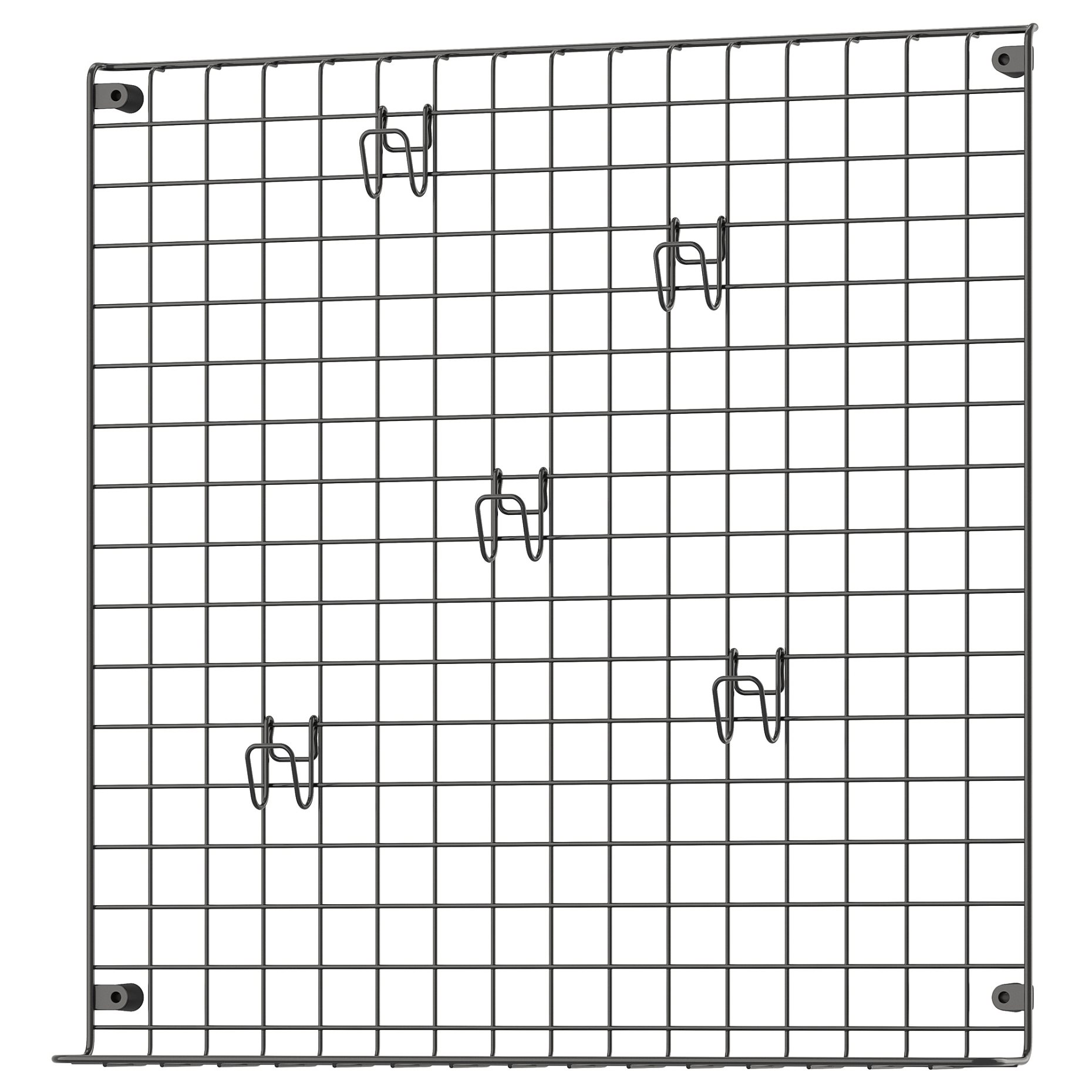 GREJIG, πίνακας τοίχου με πλέγμα και ράφι, 58x59 cm, 306.107.64