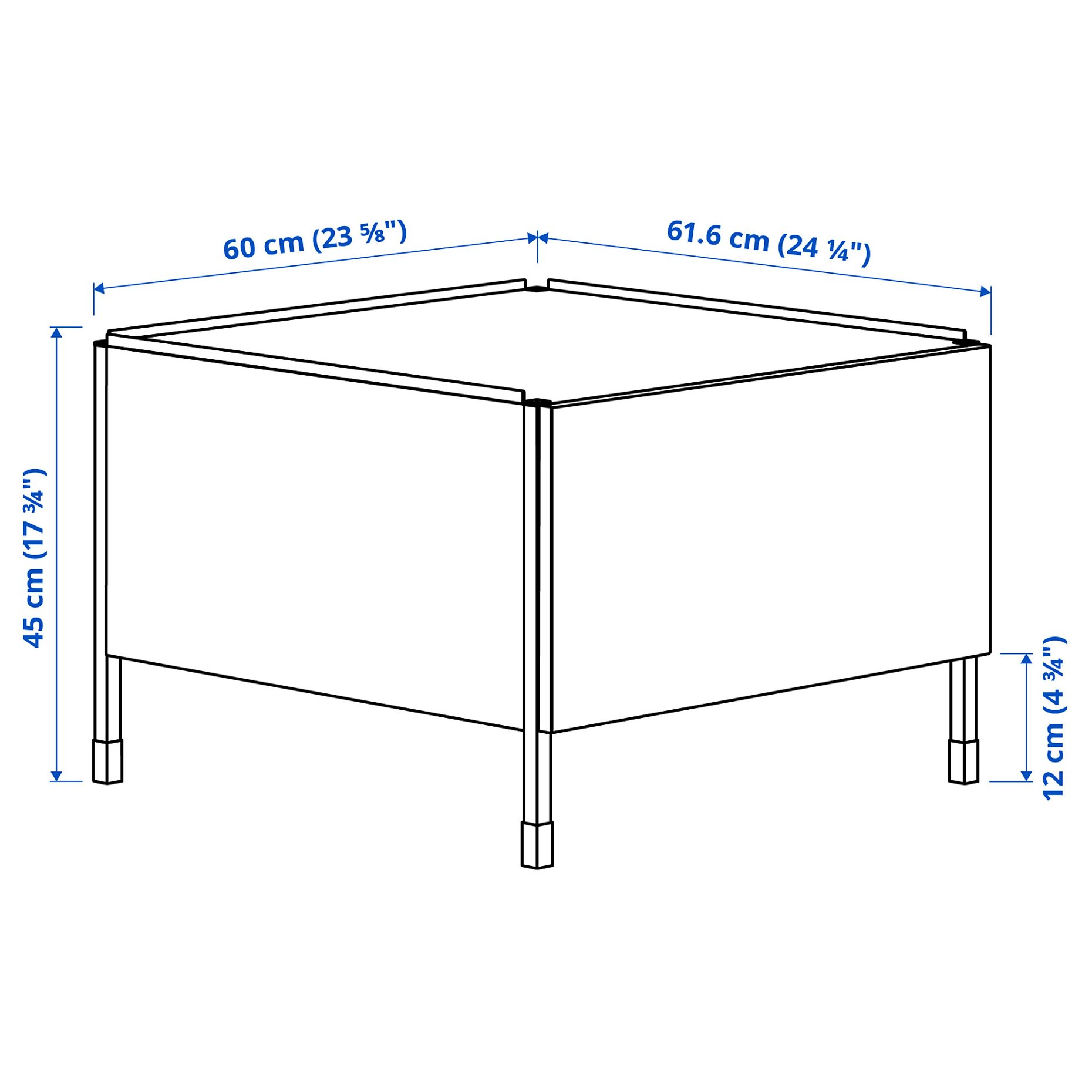 ENHET, pedestal for washer/dryer, 60x62x45 cm, 306.229.84