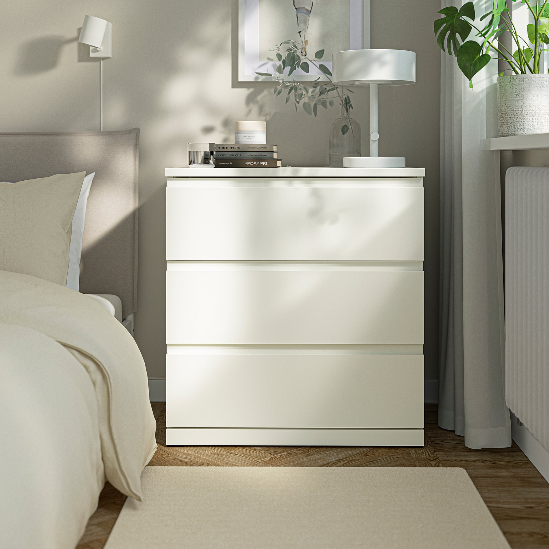 STORKLINTA, chest of 3 drawers, 70x50x75 cm, 306.275.33
