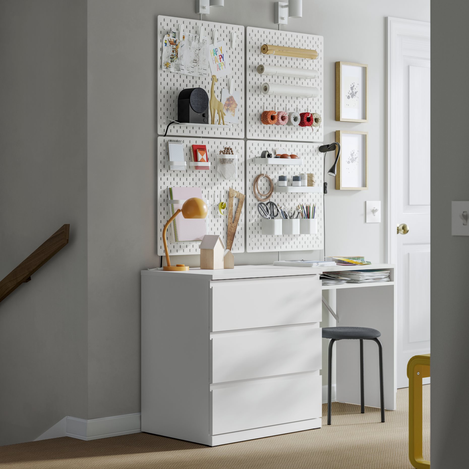 STORKLINTA, chest of 3 drawers, 70x50x75 cm, 306.275.33