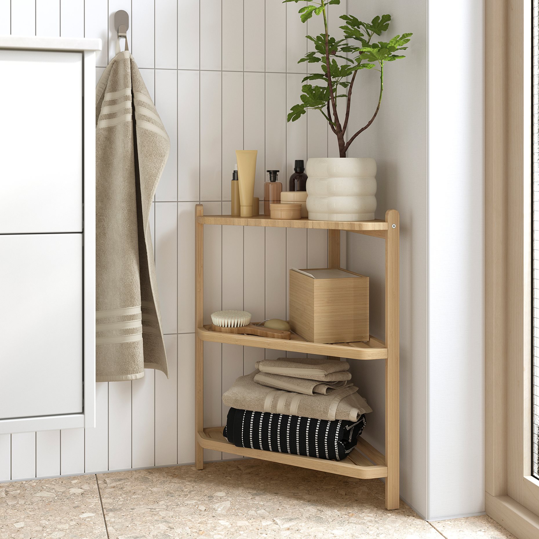 STEGESUND, corner shelf, 34x34x60 cm, 306.320.11