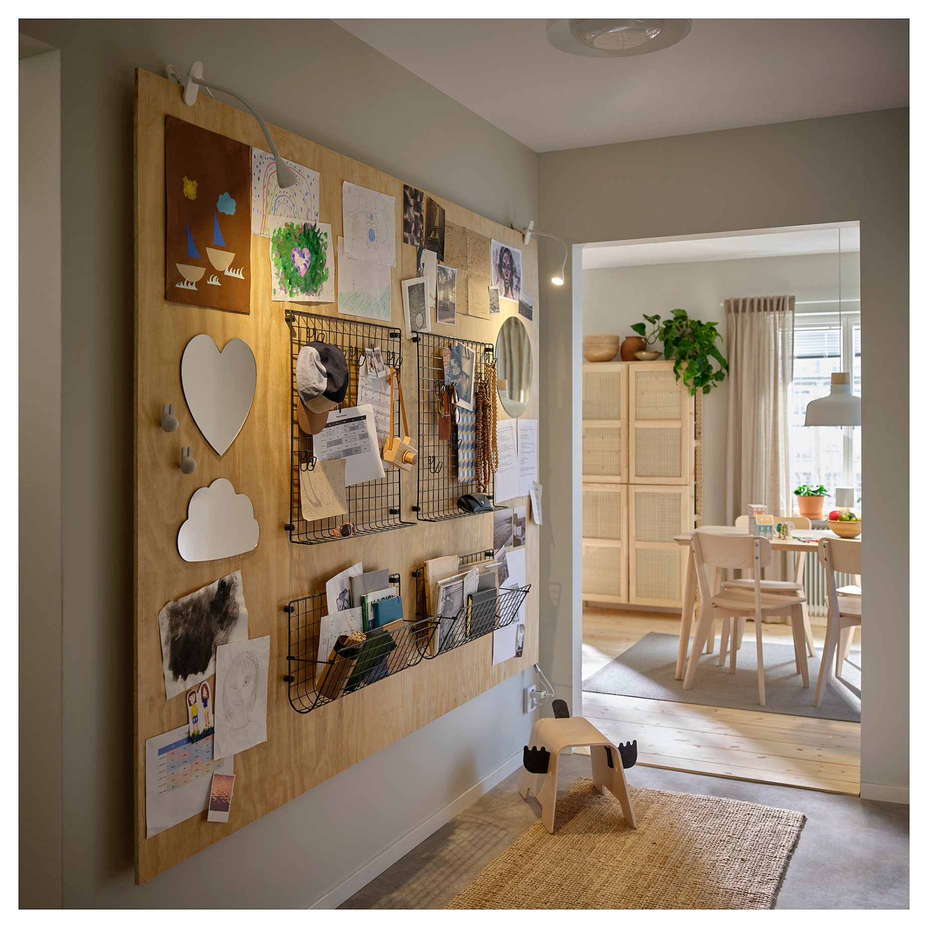 HOLMÖARNA, καθρέφτης σχήμα καρδιάς, 27x27 cm, 306.322.85