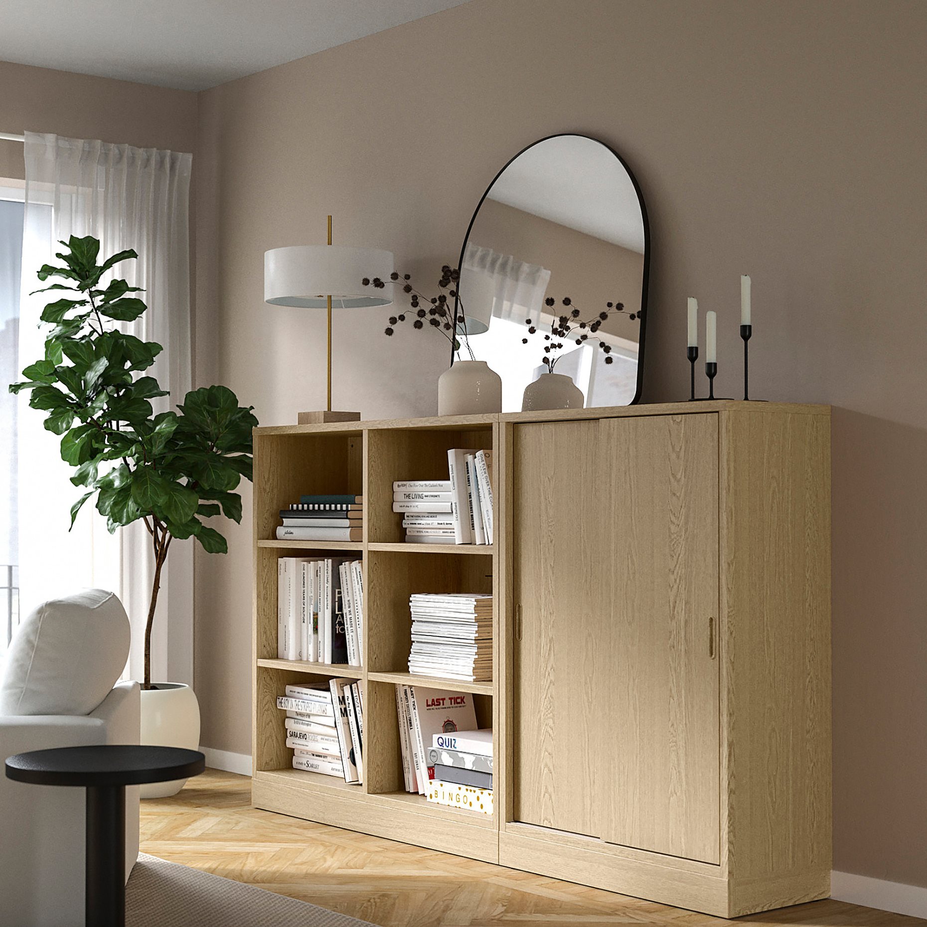 LINDBYN, mirror, 80x80 cm, 306.323.32