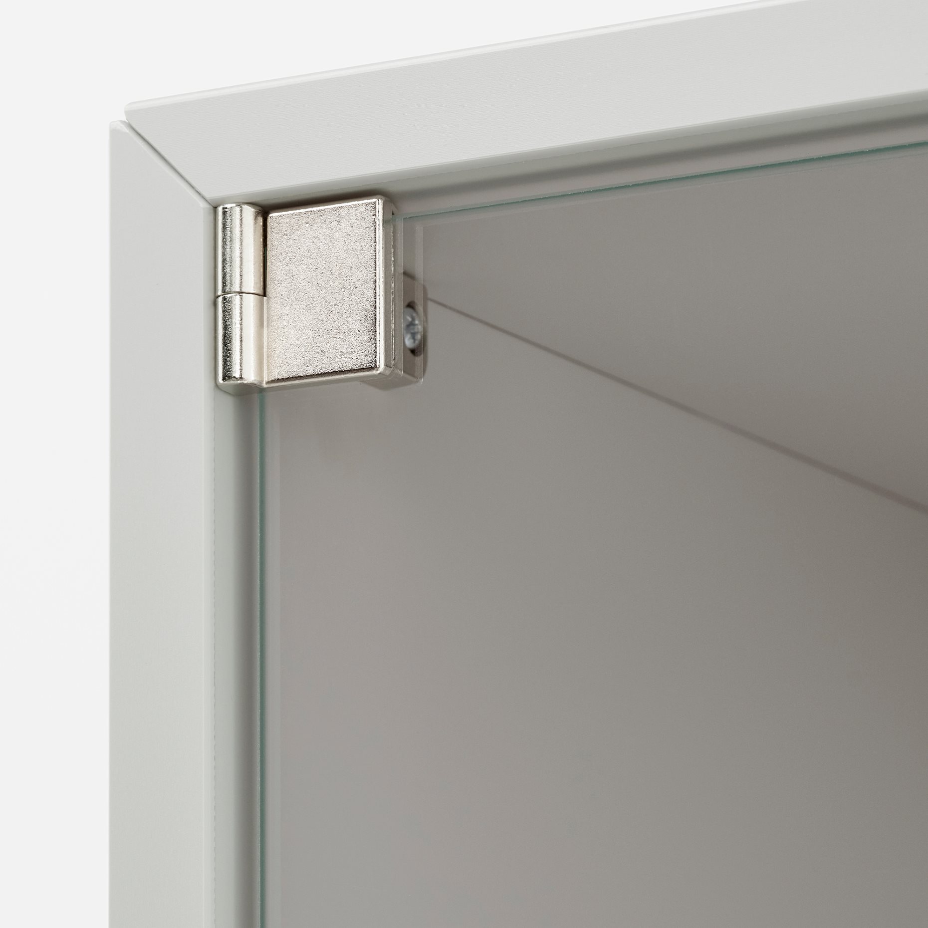 EKET, wall cabinet with glass door, 393.363.65