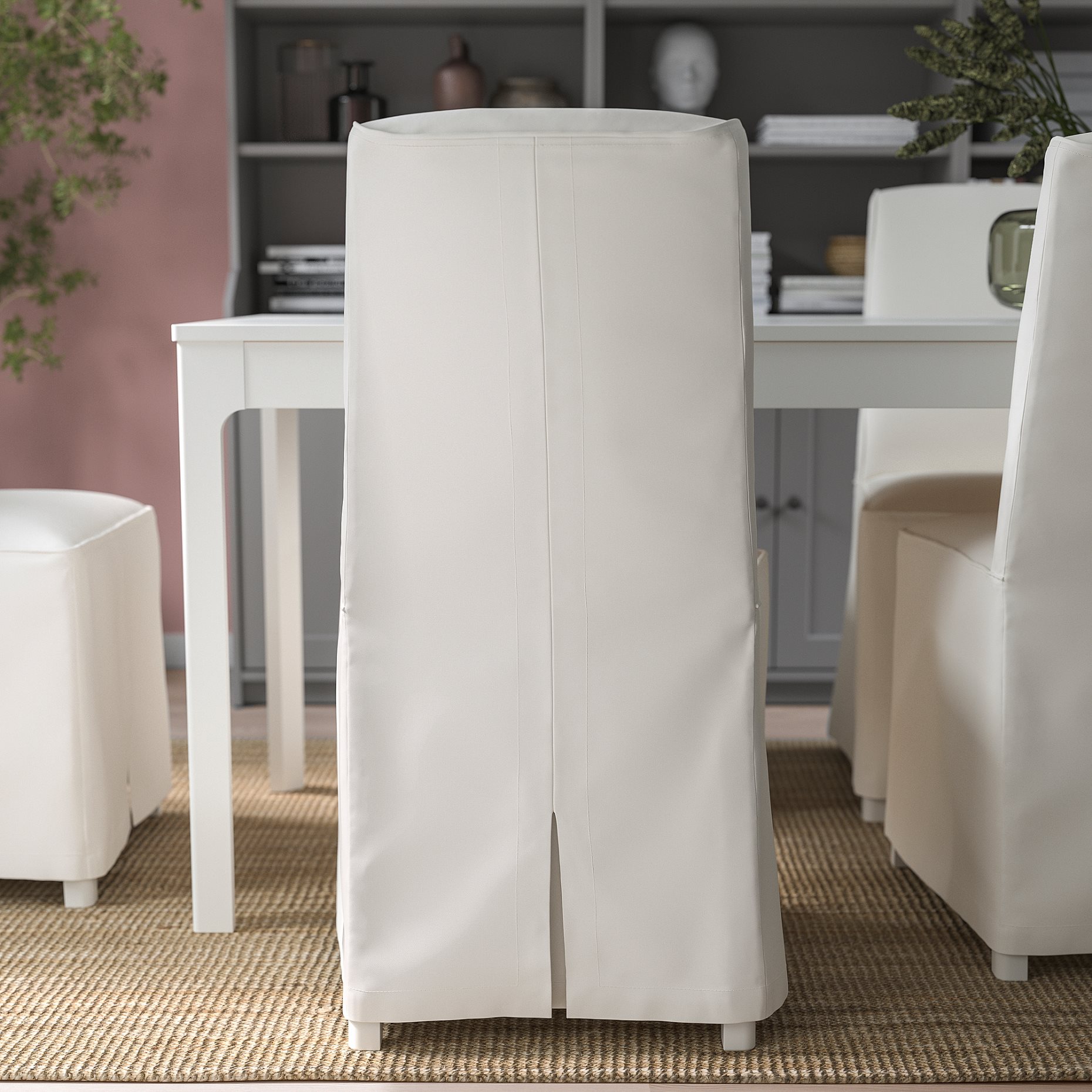 BERGMUND, καρέκλα με μακρύ κάλυμμα, 393.997.44