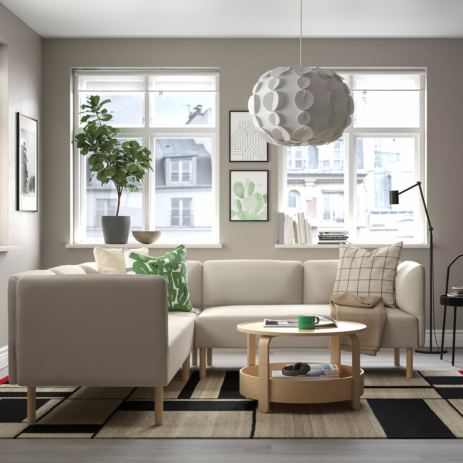 LILLEHEM, γωνιακός καναπές 4 θέσεων, 395.361.52