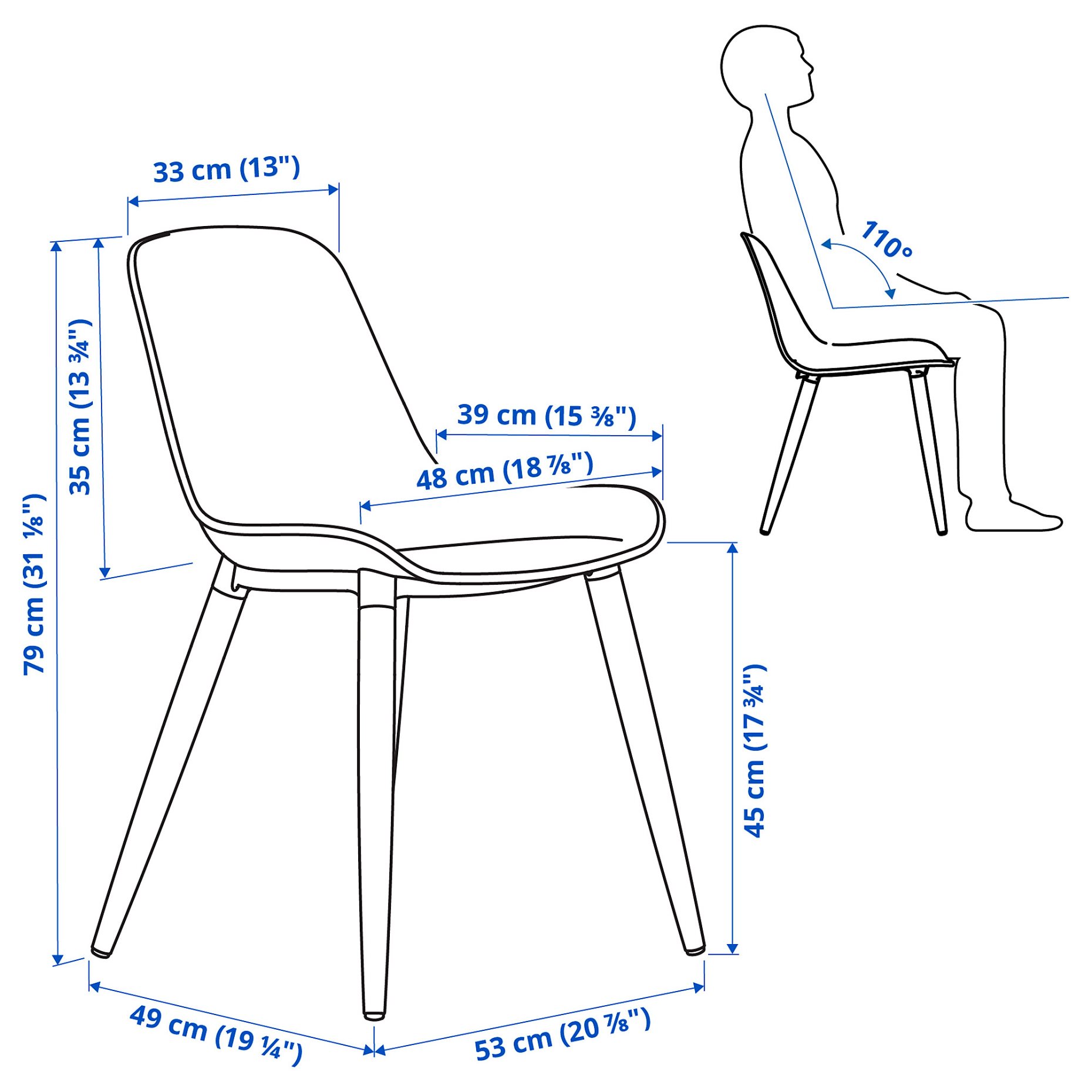 MORBYLANGA/GRONSTA, τραπέζι και 4 καρέκλες, 140x85 cm, 395.488.81