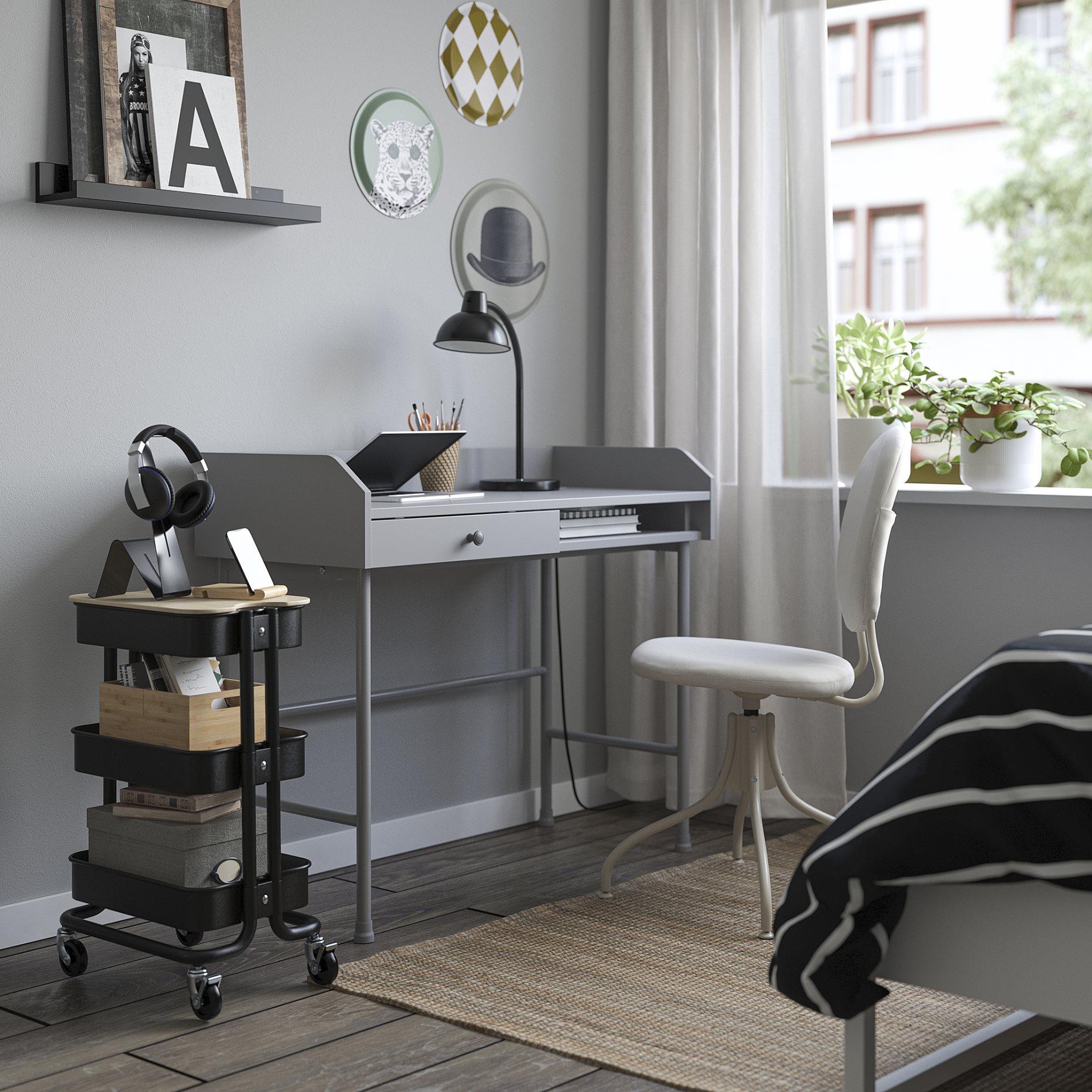 RÅSKOG/NORRÅVA, trolley with lid, 28x38x61 cm, 395.807.53