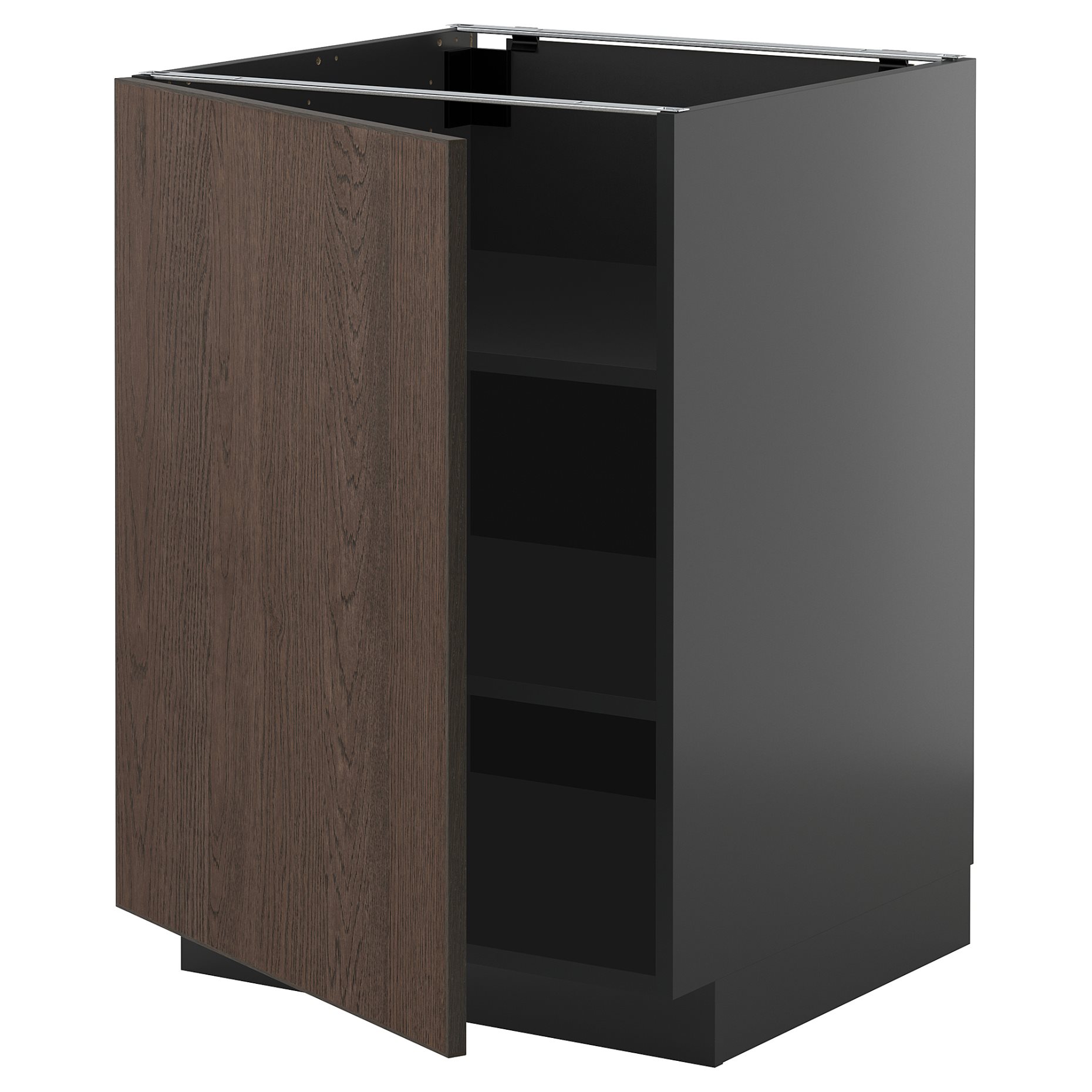 METOD, base cabinet with shelves, 60x60 cm, 395.887.30