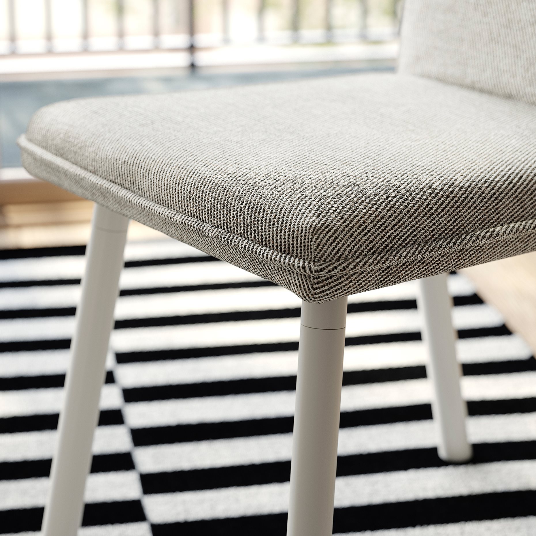 TONSTAD/TONSTAD, table and 2 chairs, 80/120x70 cm, 395.965.89