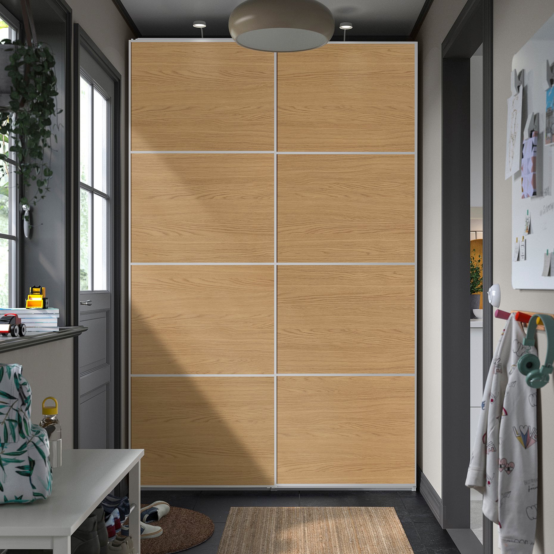 PAX, wardrobe with sliding doors, 150x43x236 cm, 396.088.32