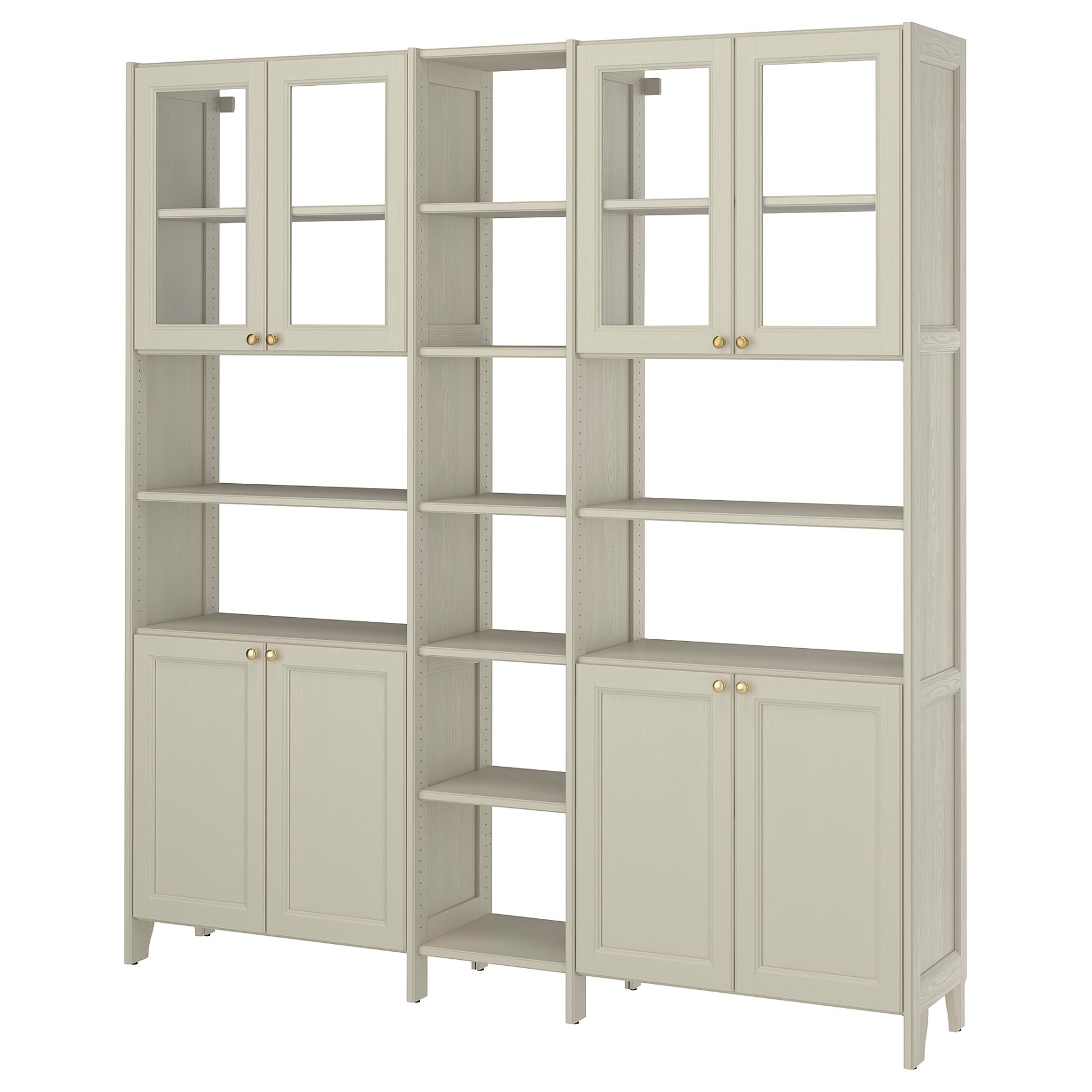 GULDDRAGARE, storage combination with doors and shelves, 200x37x216 cm, 396.124.62