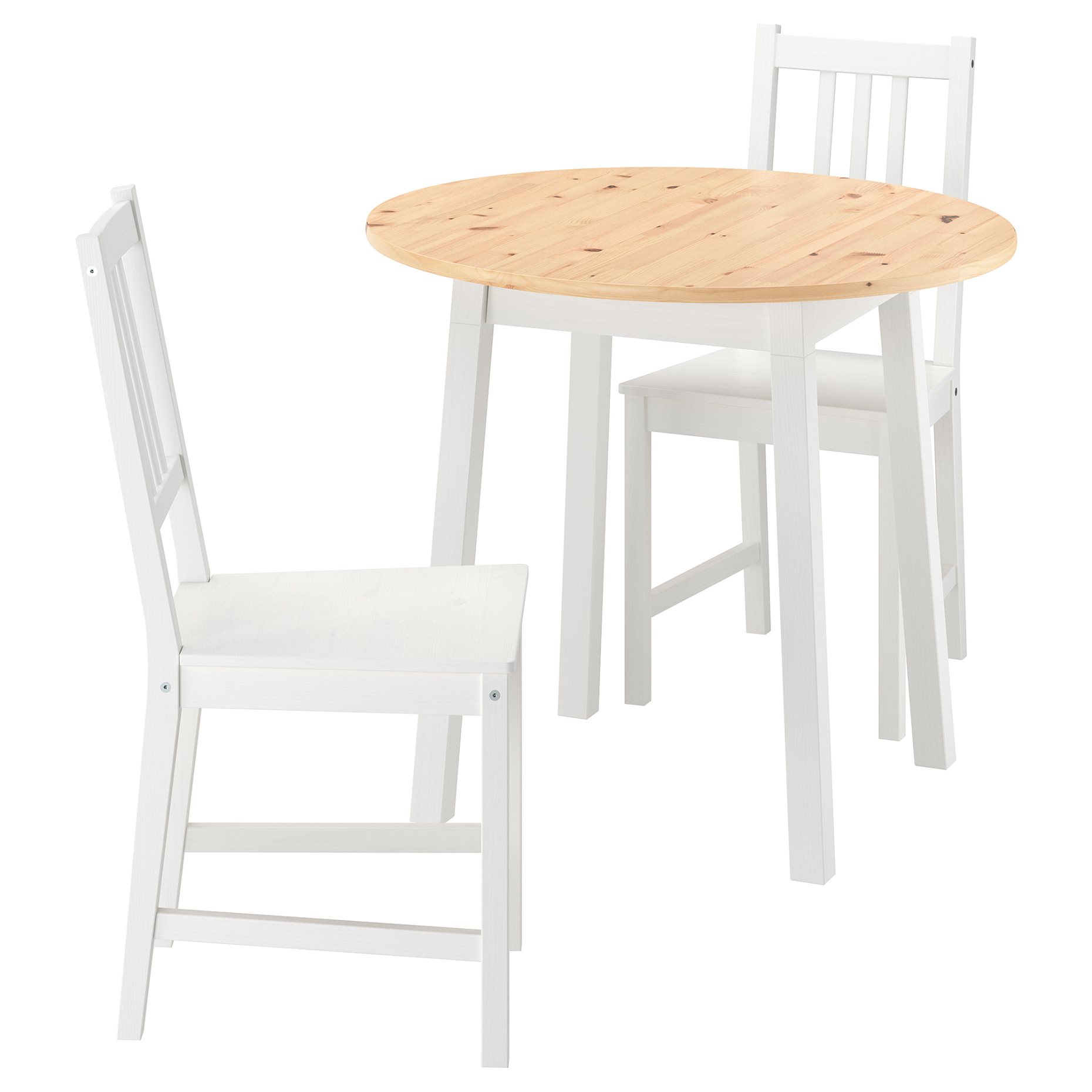 PINNTORP/PINN, table and 2 chairs, 85 cm, 396.268.31