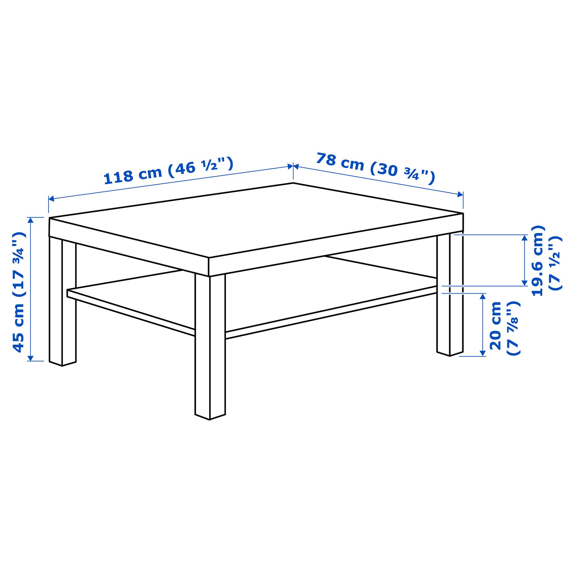 LACK, τραπέζι μέσης, 404.315.35