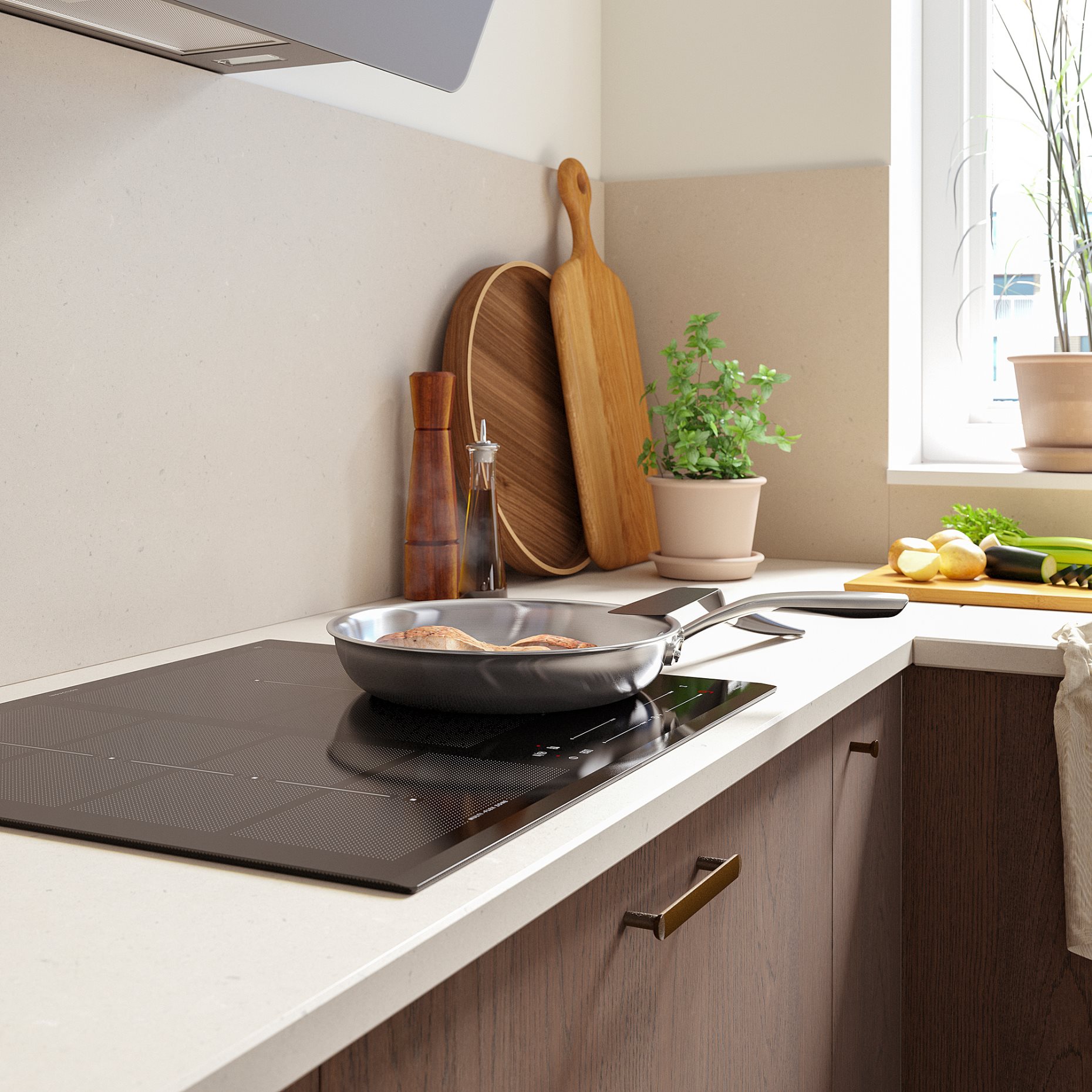 HÖGKLASSIG, 700 επαγωγική εστία, 59 cm, 404.678.26