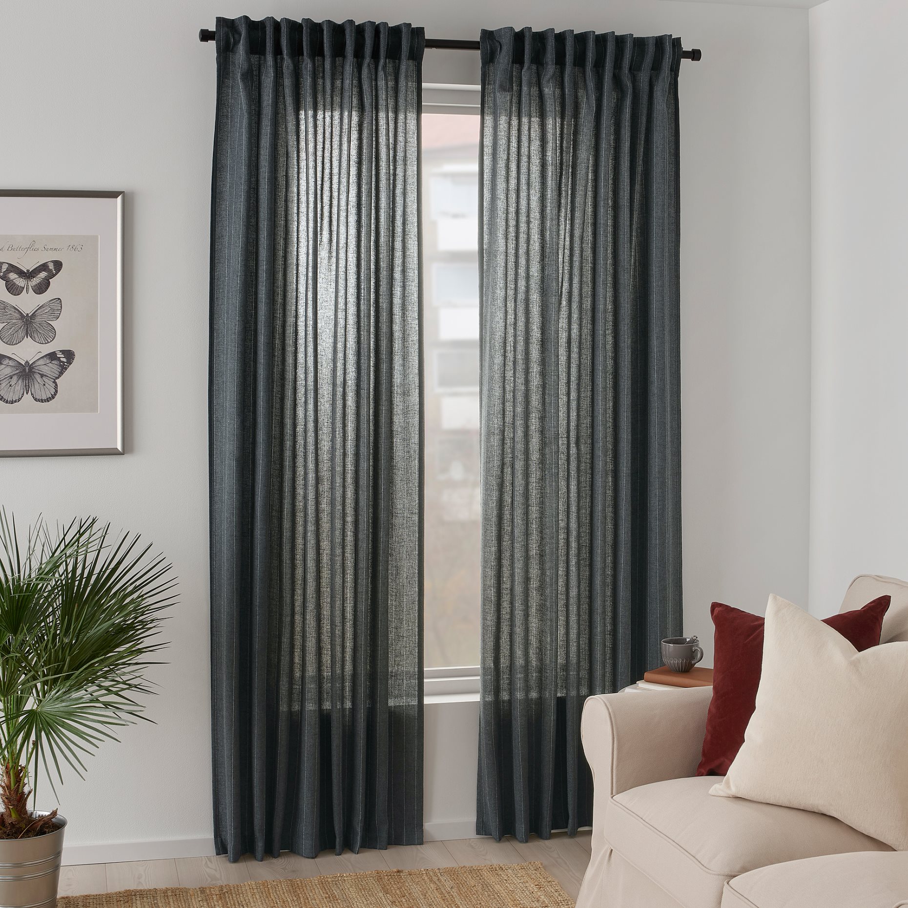 MILDRUN, curtains 145x300 cm, 1 pair, 404.808.04