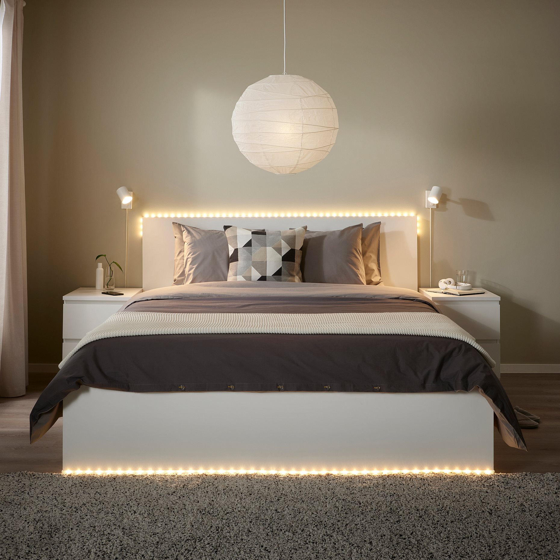 ORMANAS, lighting strip with built-in LED light source/smart, 4 m, 404.973.95