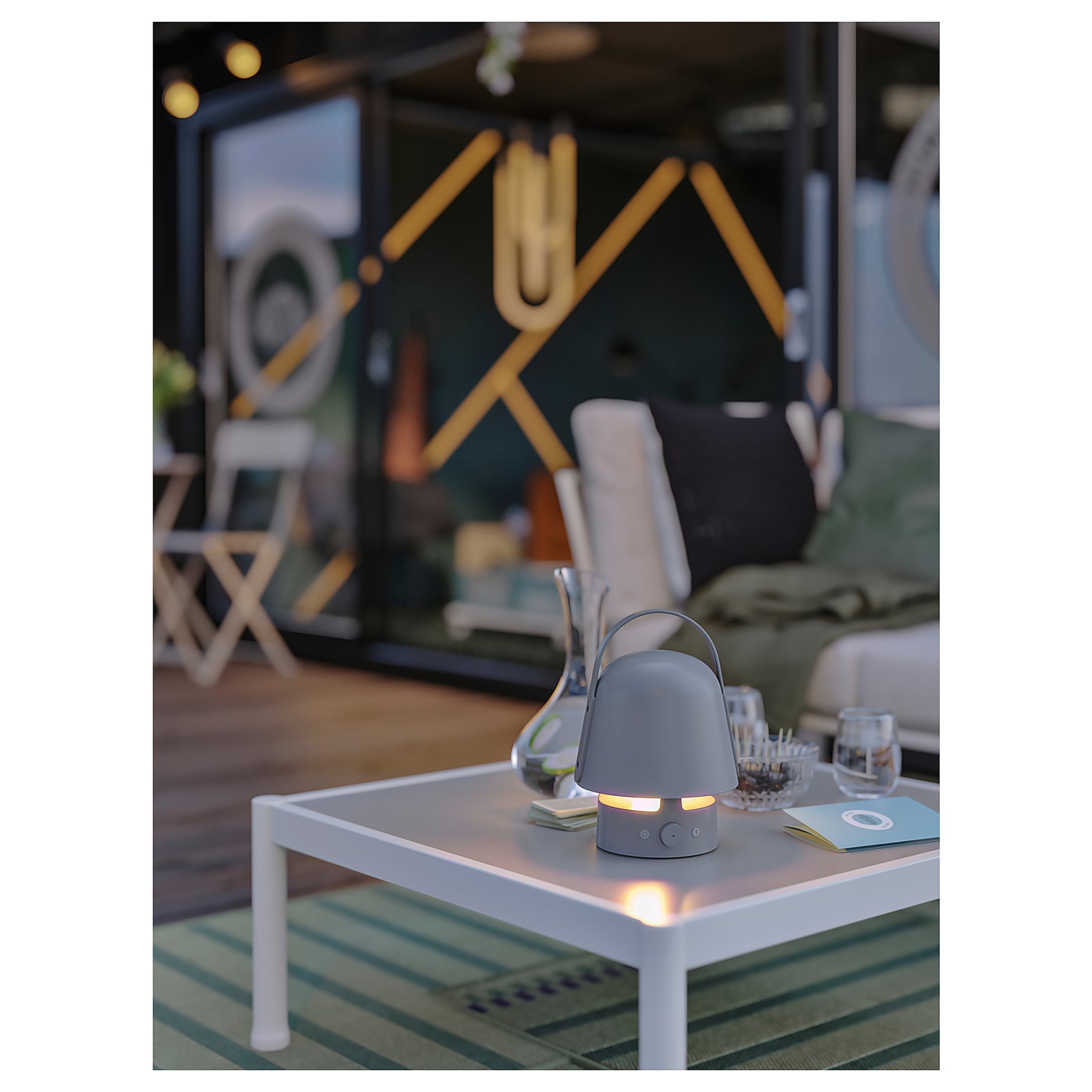 SEGERÖN, τραπέζι μέσης/εξωτερικού χώρου, 73x73 cm, 405.107.97