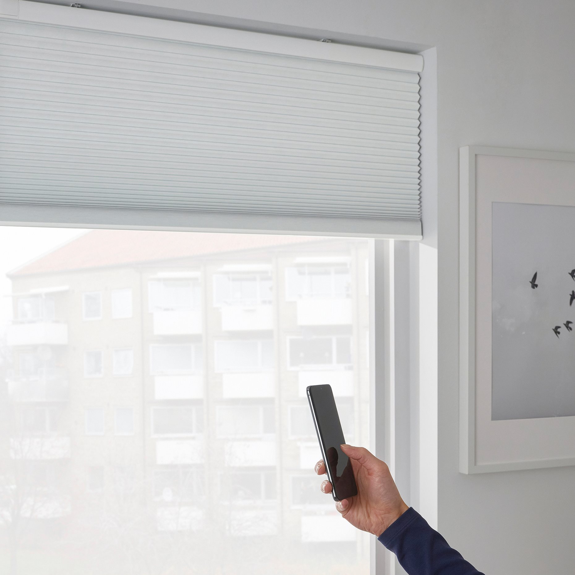 TREDANSEN, block-out cellular blind wireless/battery-operated, 80x195 cm, 405.124.52