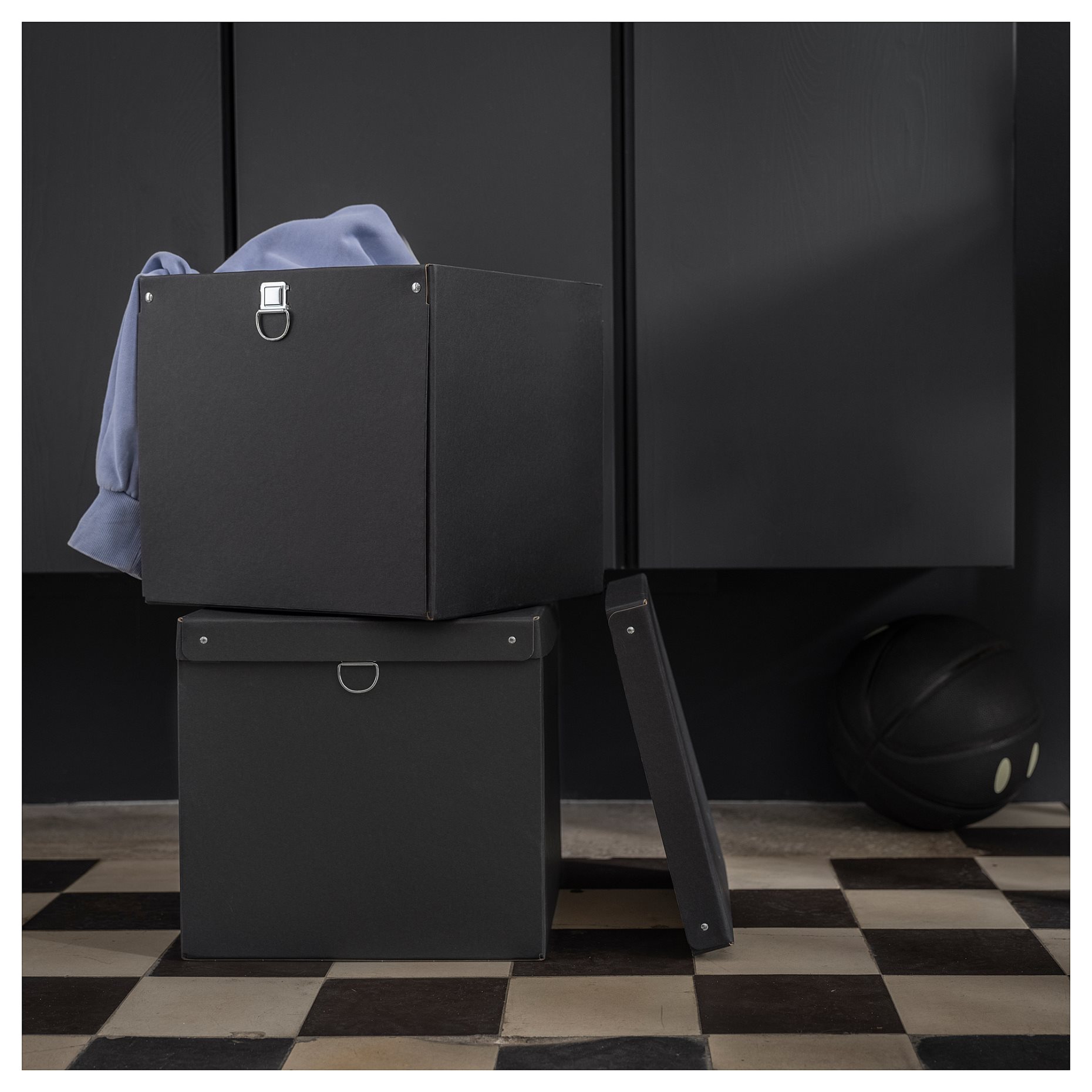 NIMM, κουτί αποθήκευσης με καπάκι, 32x30x30 cm, 405.181.66