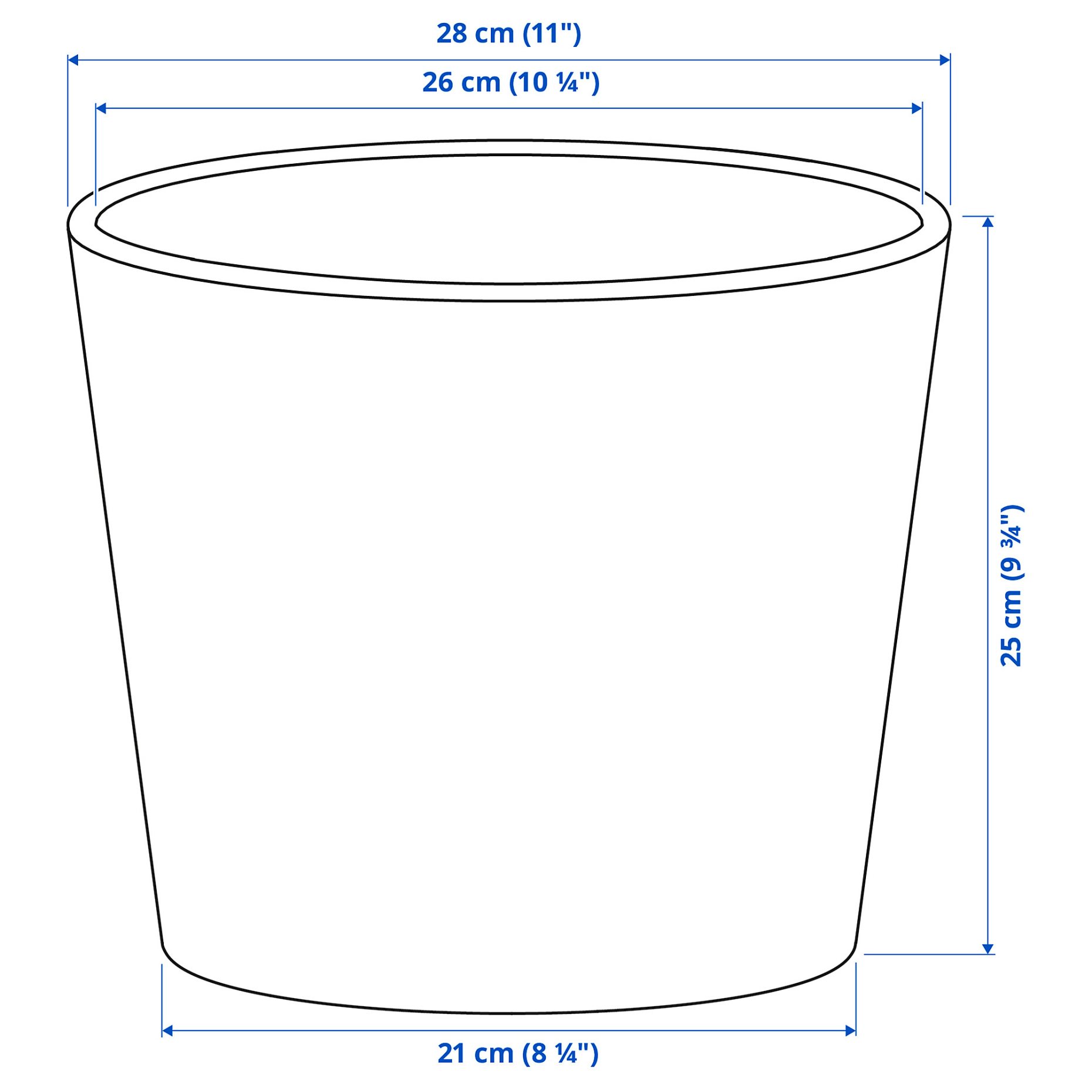 SOJABÖNA, plant pot, 24 cm, 405.335.86