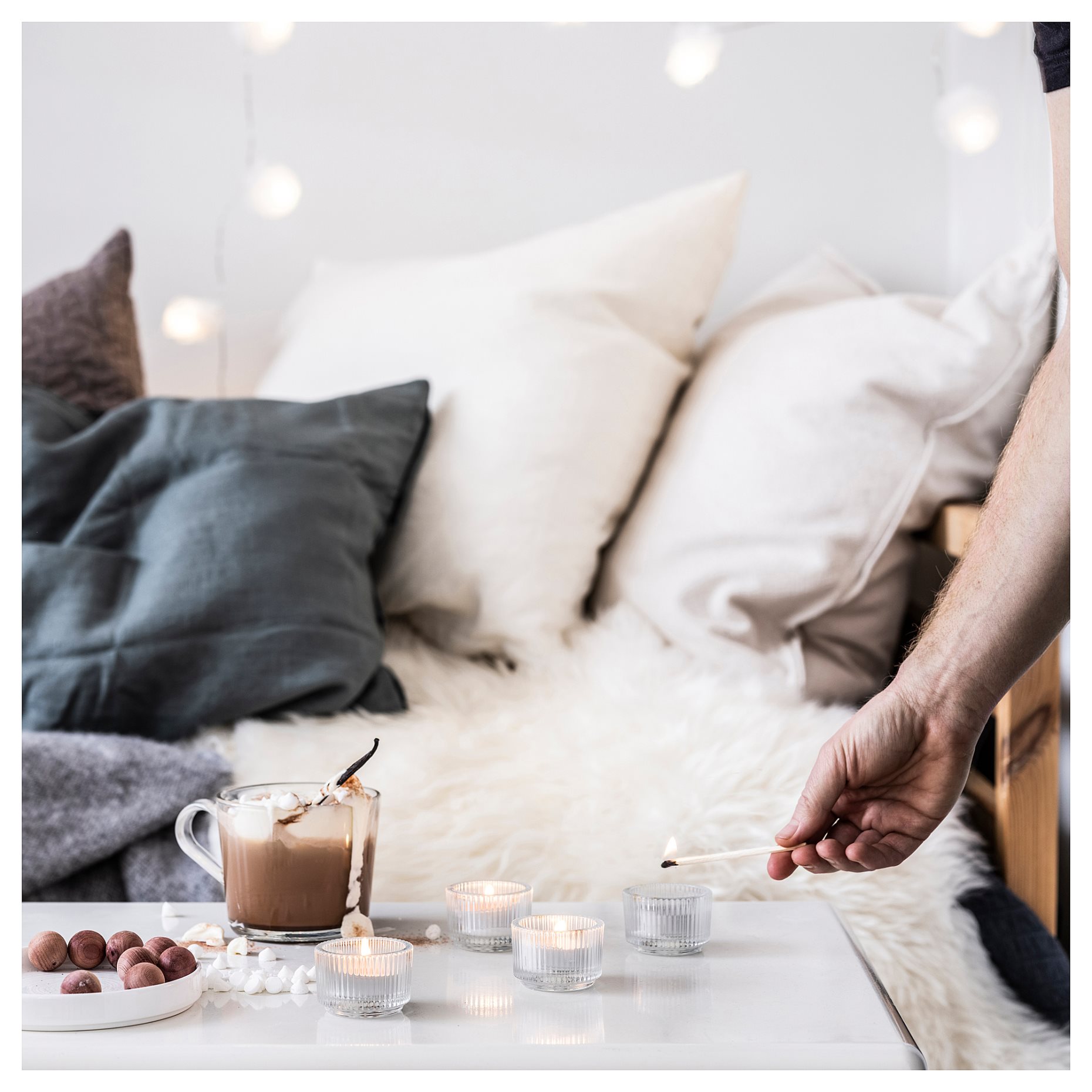 GLASBJÖRK, αρωματικό κερί ρεσό/Κέδρος & βανίλια, 30τεμ. 3.5 hr, 405.336.28