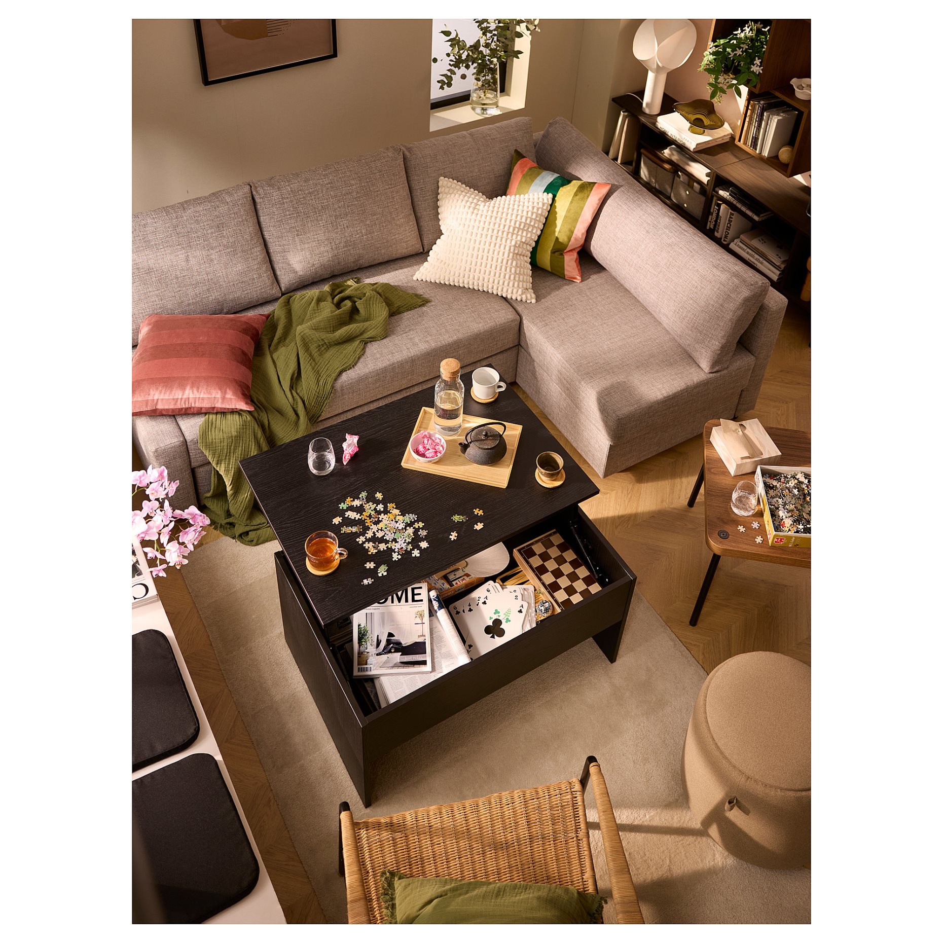 OSTAVALL, ρυθμιζόμενο τραπέζι μέσης, 90 cm, 405.341.52