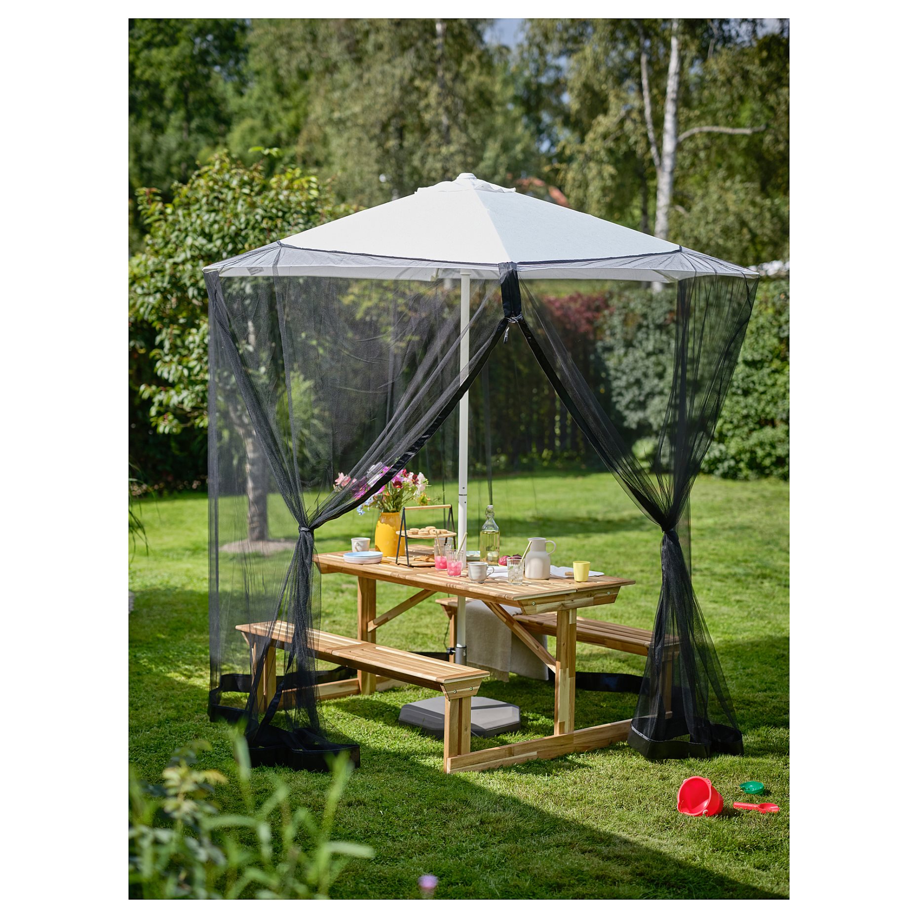 LERHOLMEN, picnic table/outdoor, 147x150 cm, 405.392.63