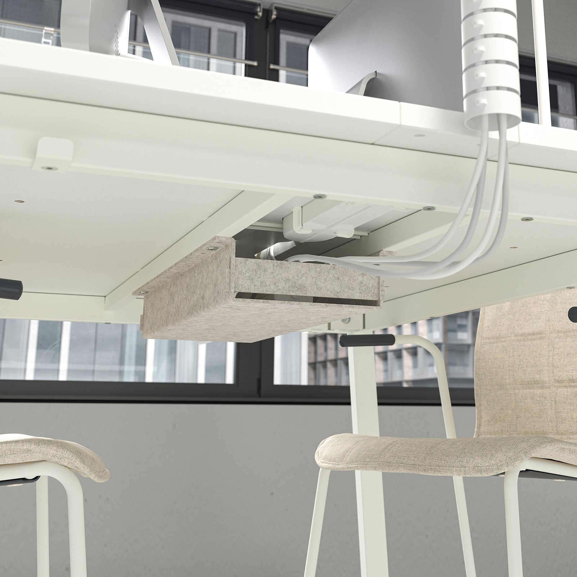 MITTZON, βάση για τραπέζι συνεδριάσεων, 140x108x103 cm, 405.445.18