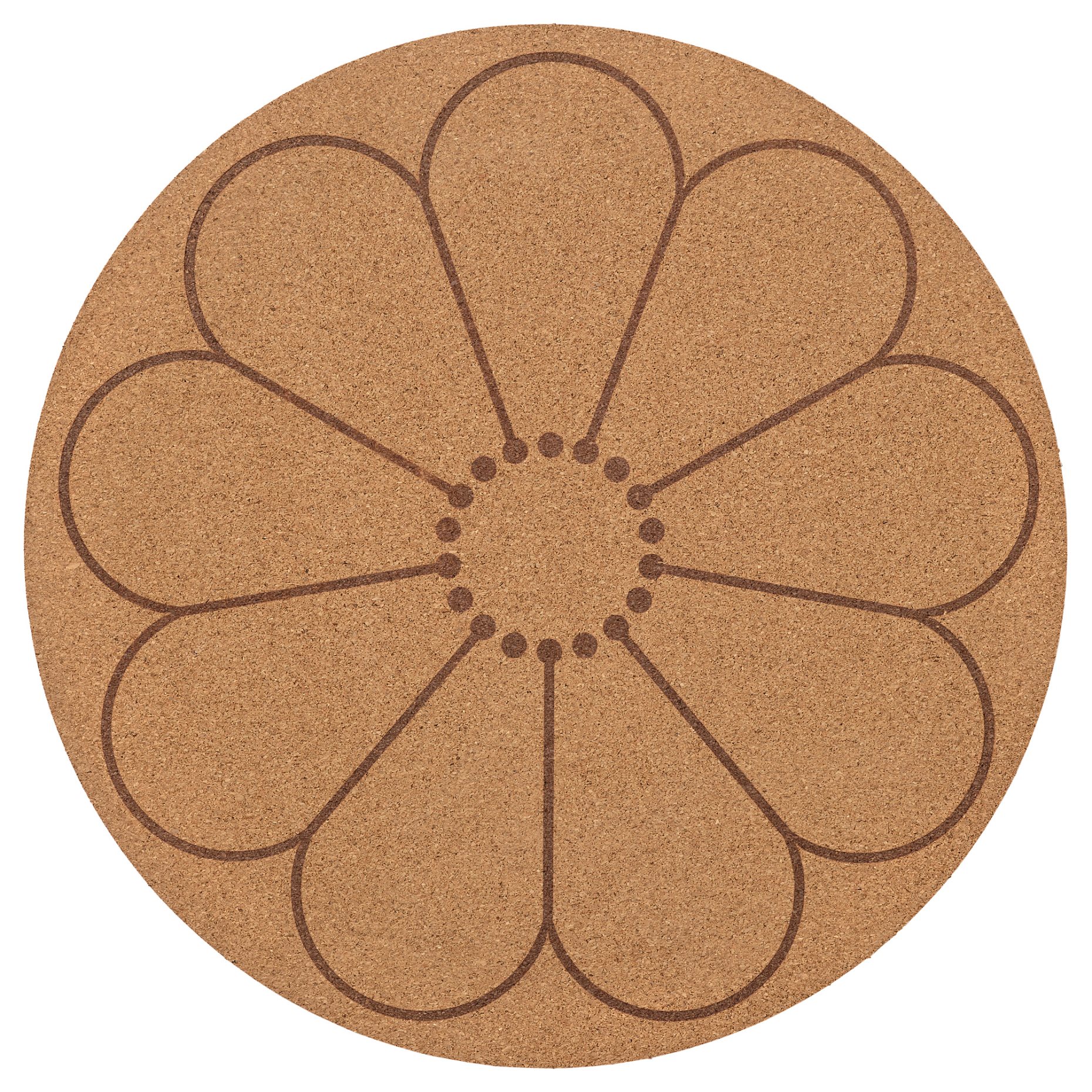 SVARTVIDE, place mat patterned flower, 35 cm, 405.508.11