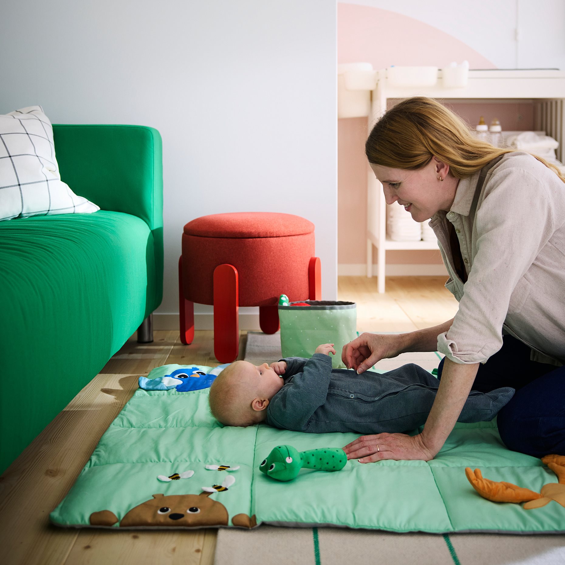 SANDBI, play mat, 100x100 cm, 405.644.84