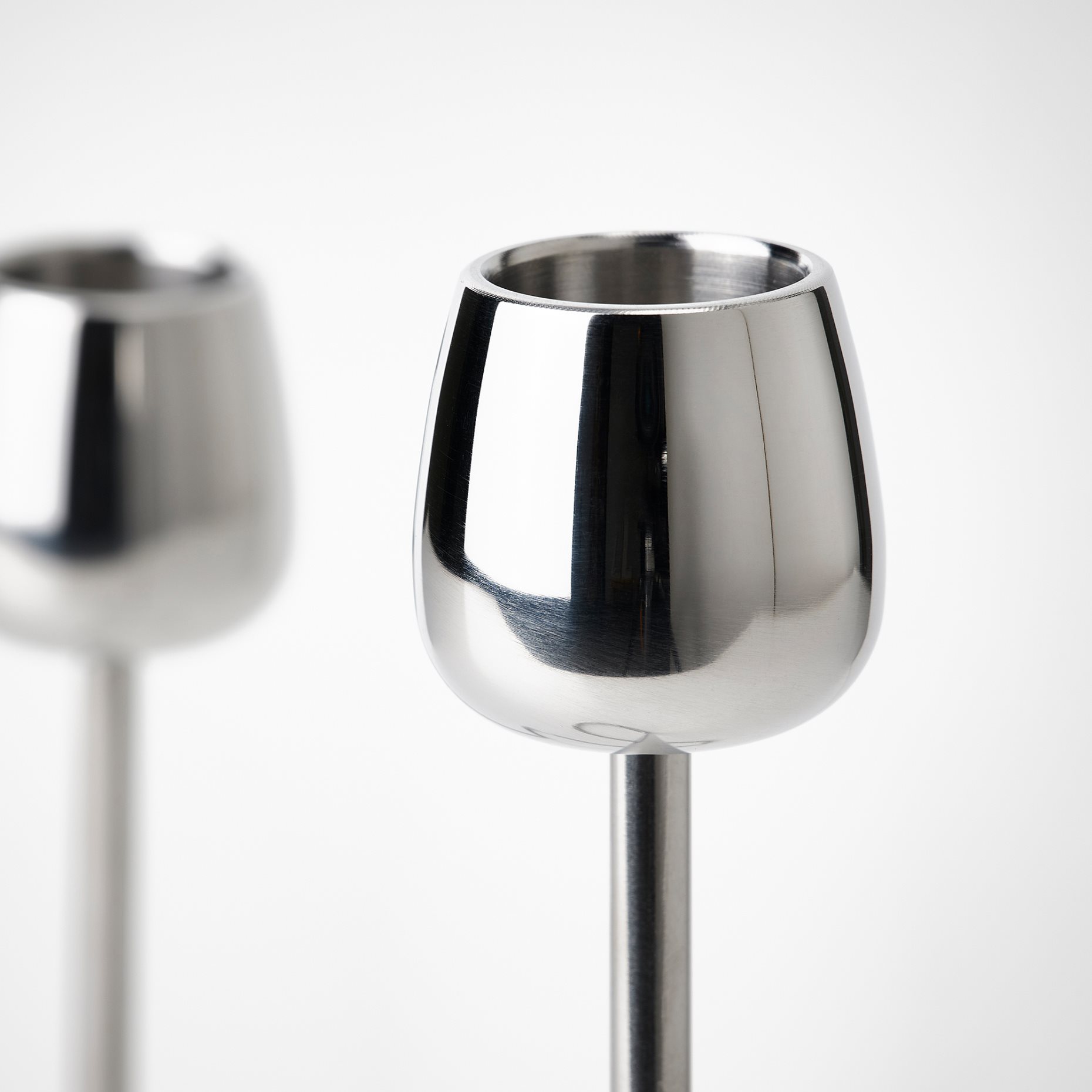 SILVERPARON, κηροπήγιο για 2 κεριά, 20 cm, 405.749.87