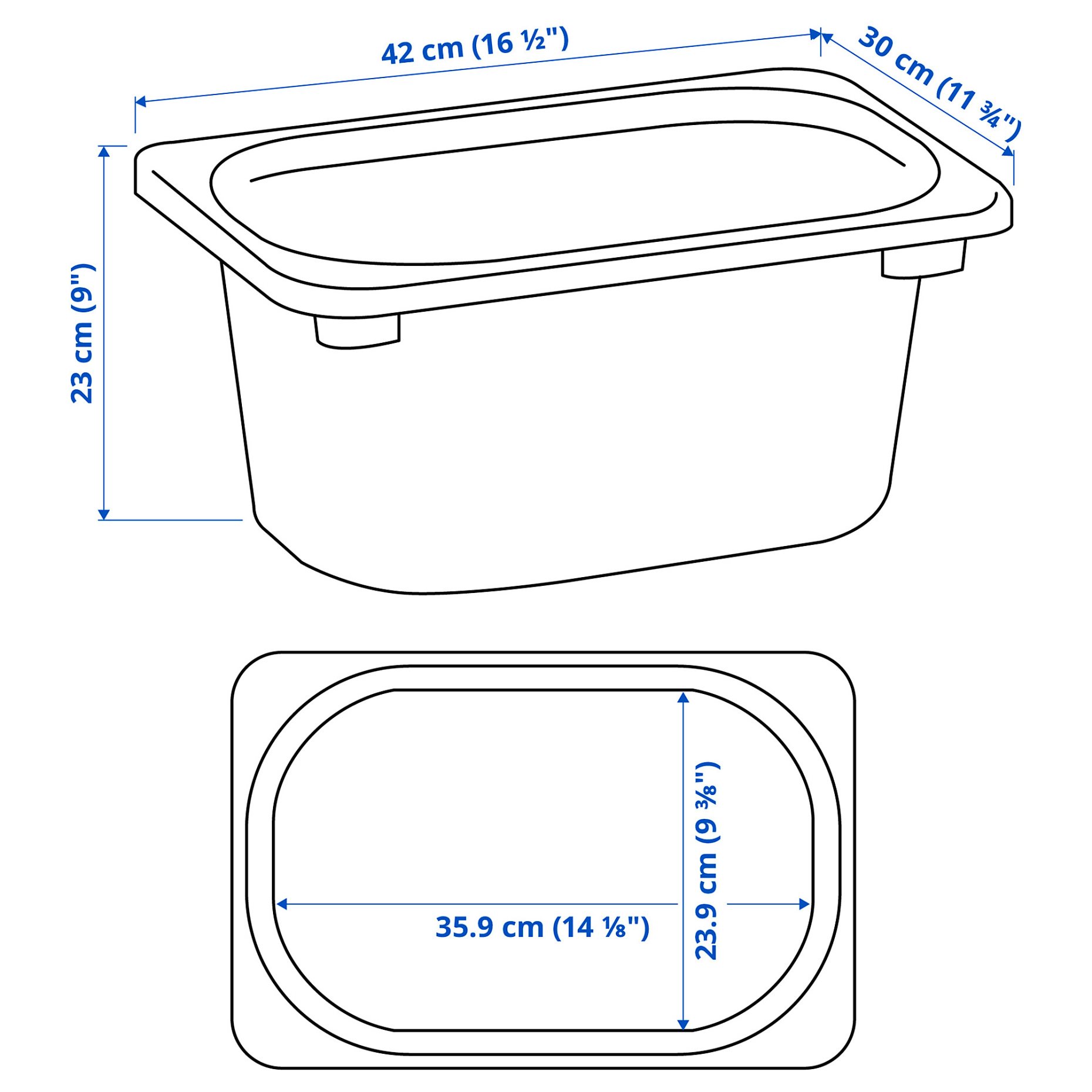 TROFAST, storage box, 42x30x23 cm, 405.821.00