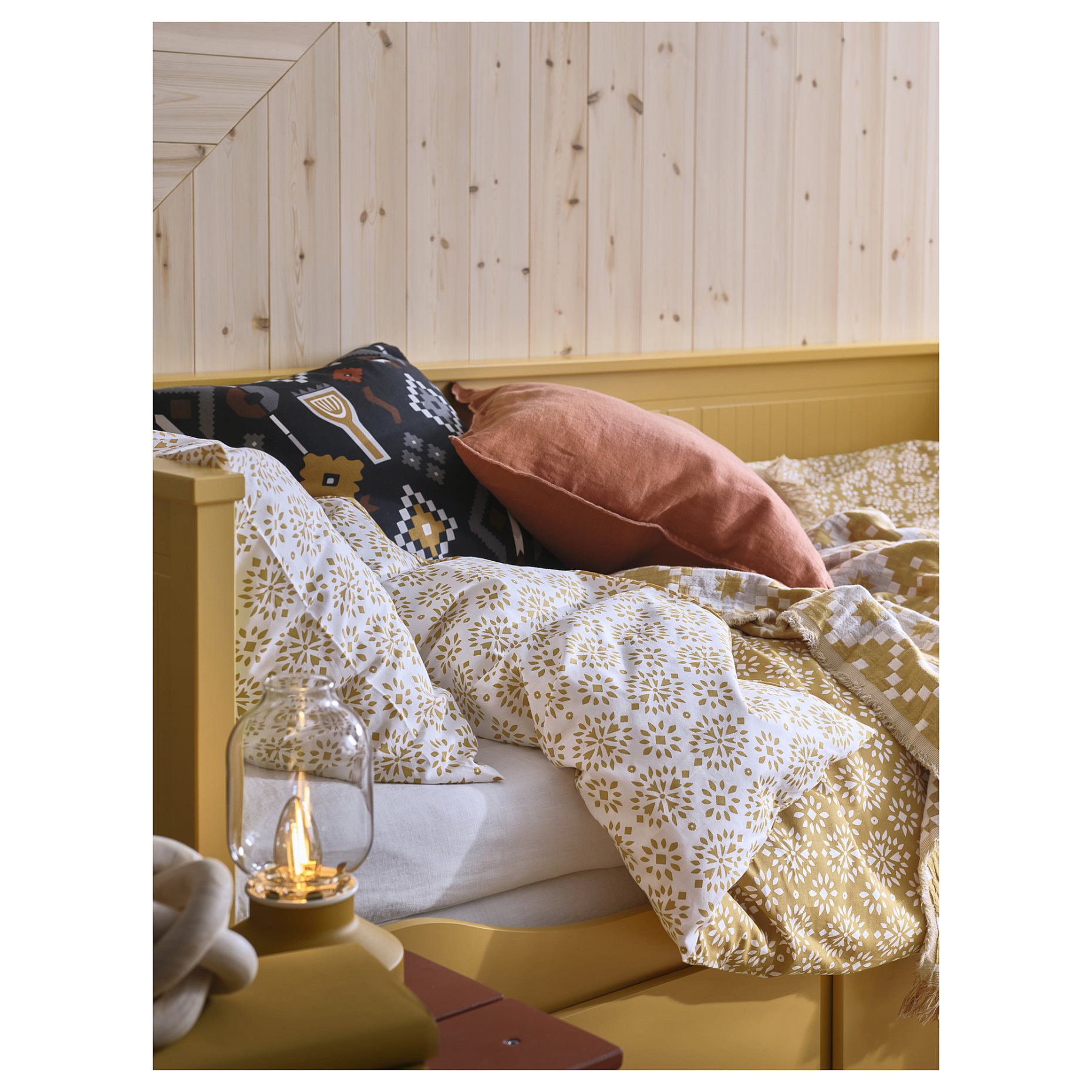 ORMÄNGSFLY, duvet cover and pillowcase, 150x200/50x60 cm, 405.852.69