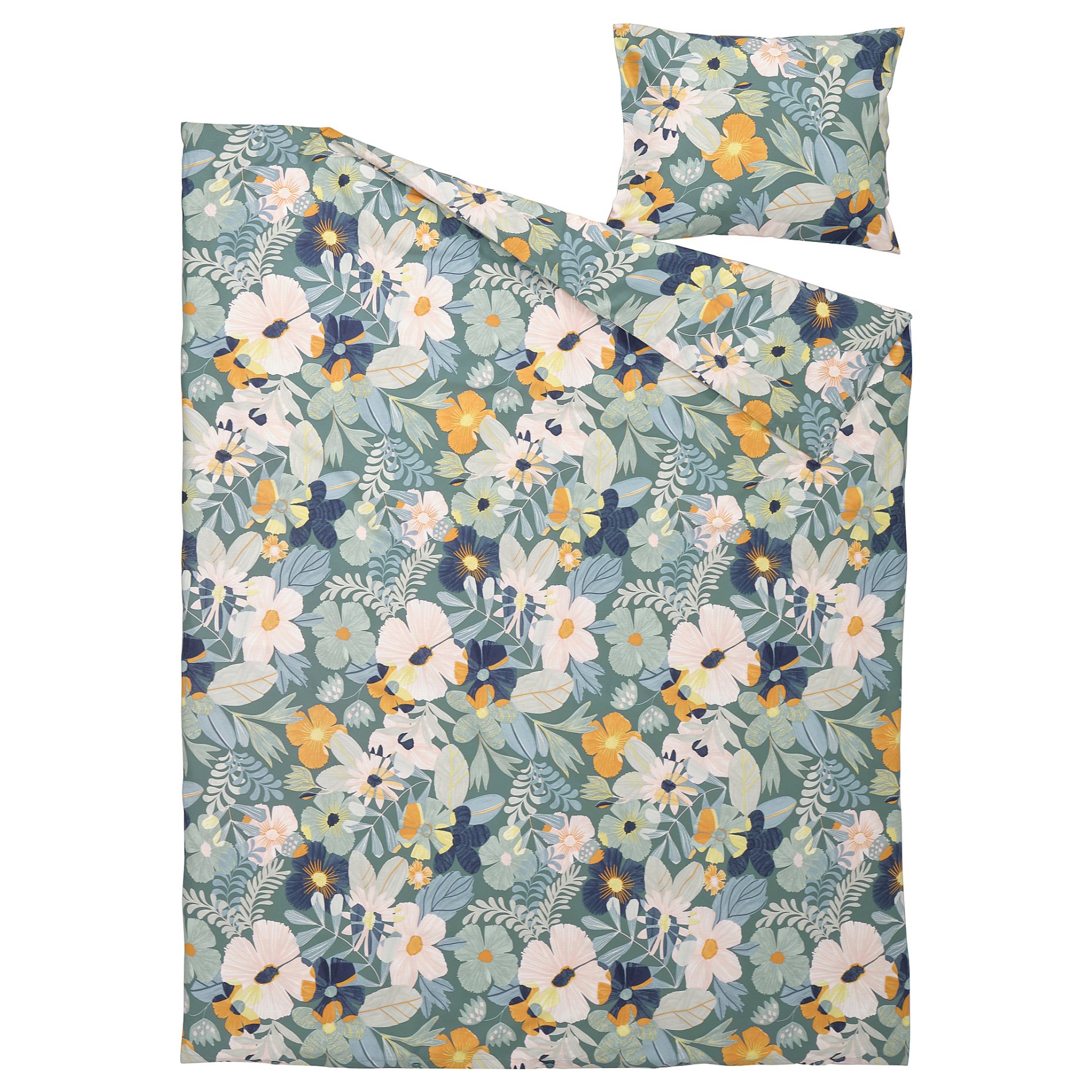 FÄLTGRÄSMOTT, duvet cover and pillowcase, 150x200/50x60 cm, 405.873.48