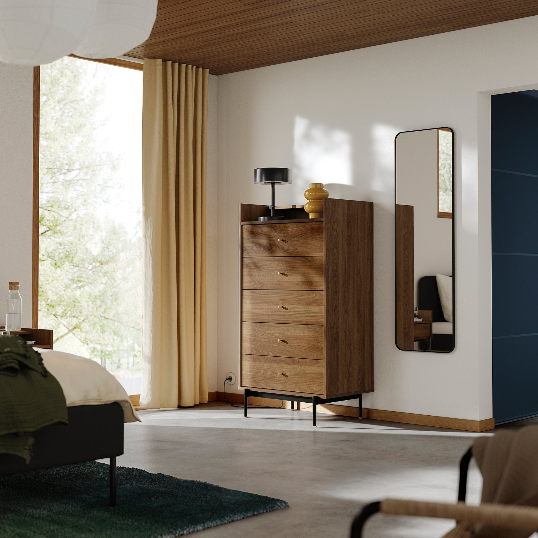 RÅDMANSÖ, συρταριέρα με 5 συρτάρια, 70x48x132 cm, 405.936.03