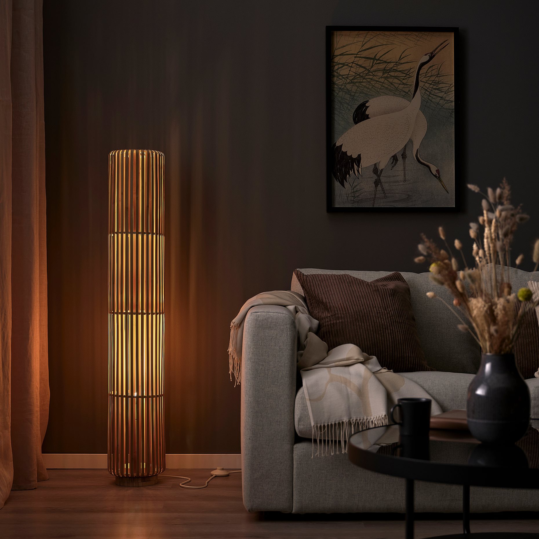 VARPTROSS, floor lamp, 118 cm, 405.951.31