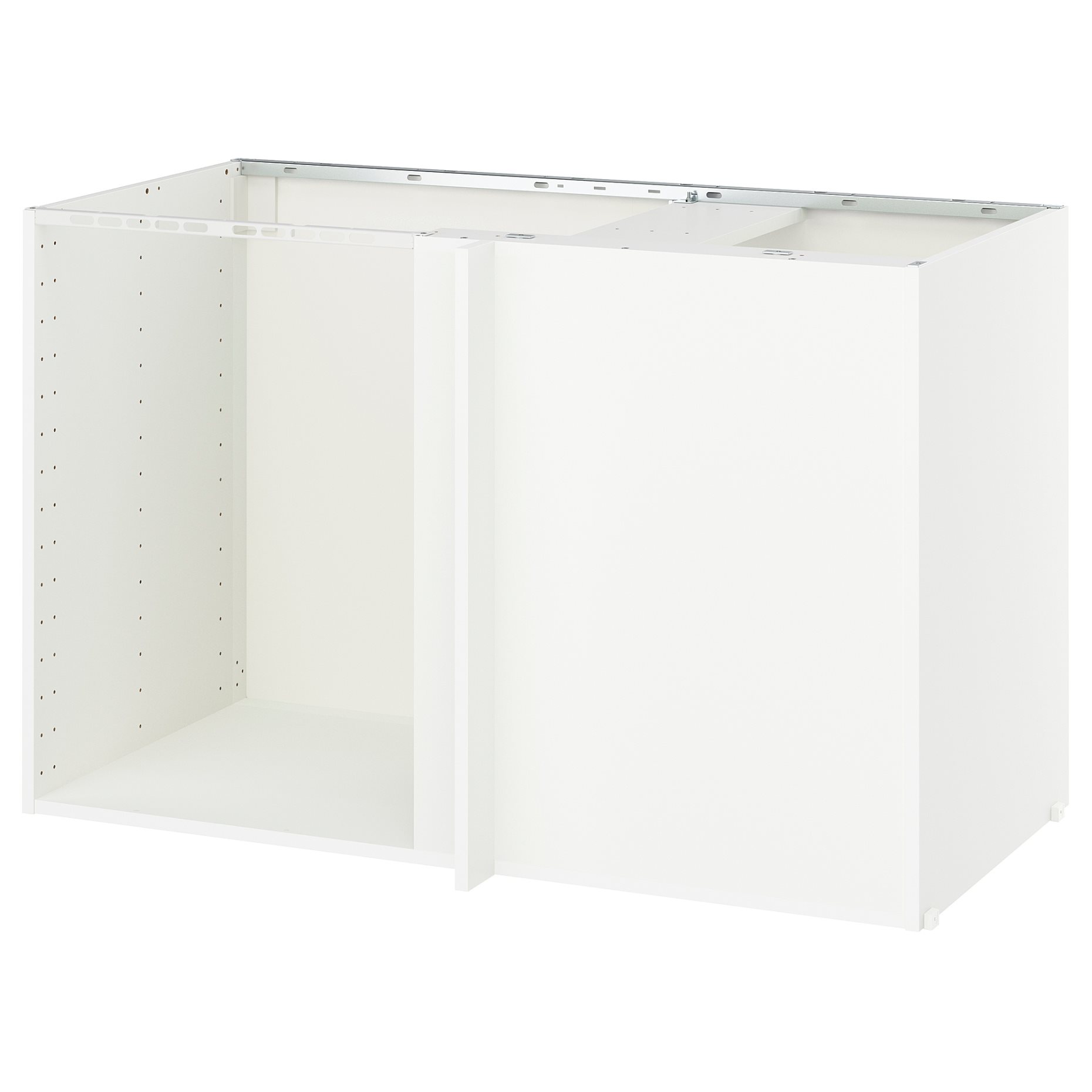 METOD, corner base cabinet frame, 128x68x80 cm, 405.967.53
