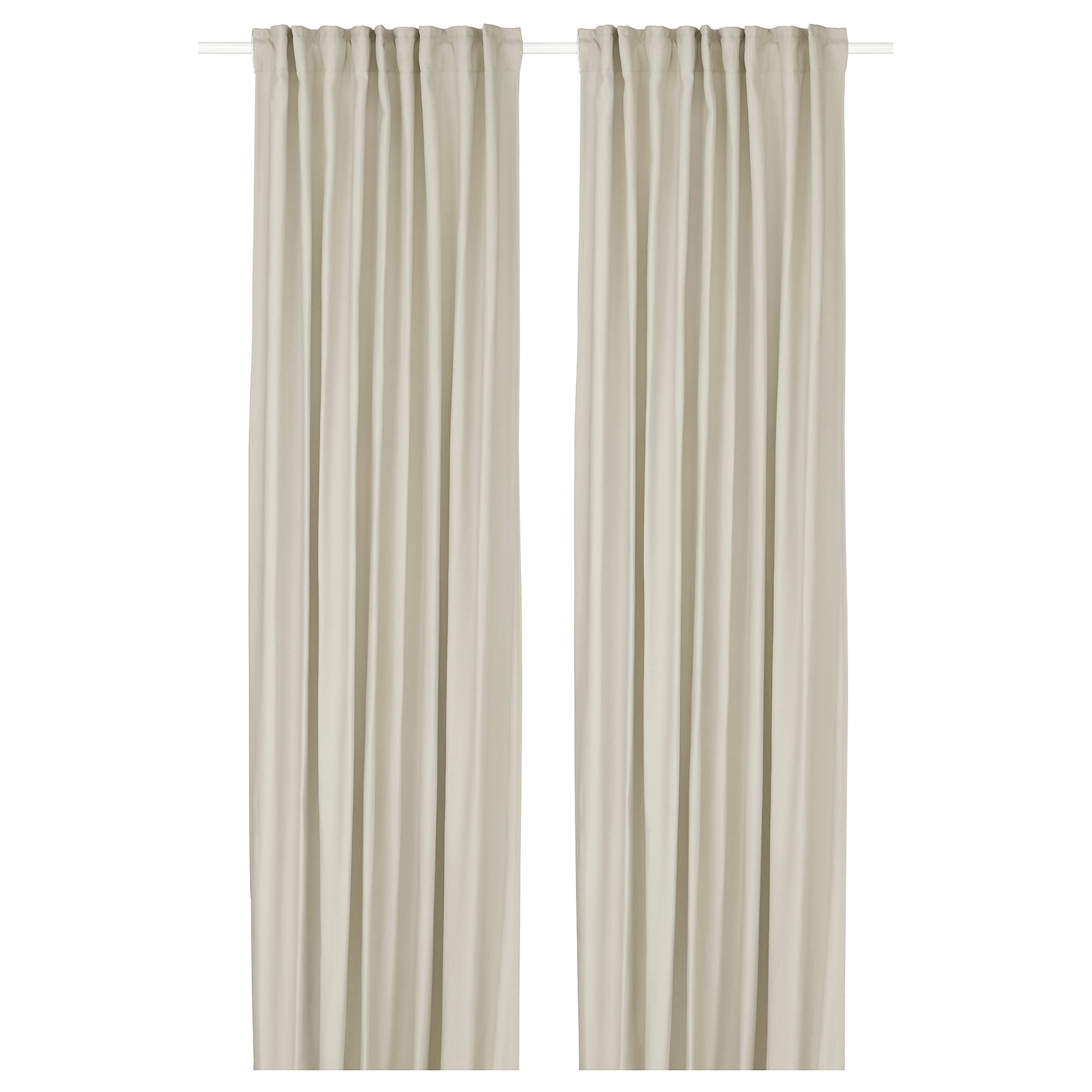 GINSTMOTT, κουρτίνα με τρέσα, 2 τεμ. 145x300 cm, 405.971.73