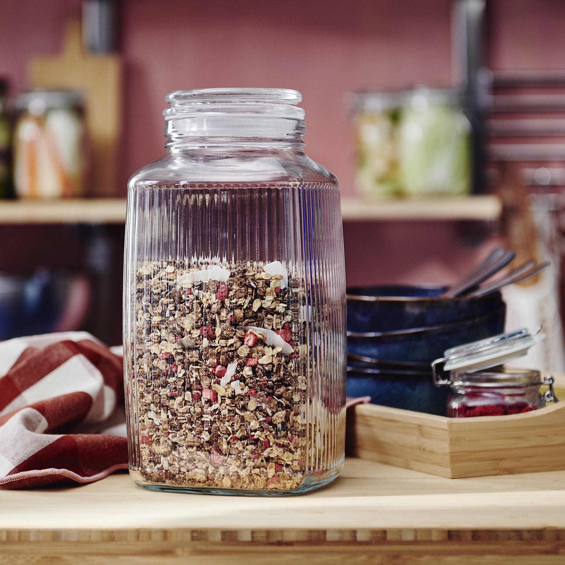 KÖSSEBÄR, jar with lid, 3 l, 405.986.67