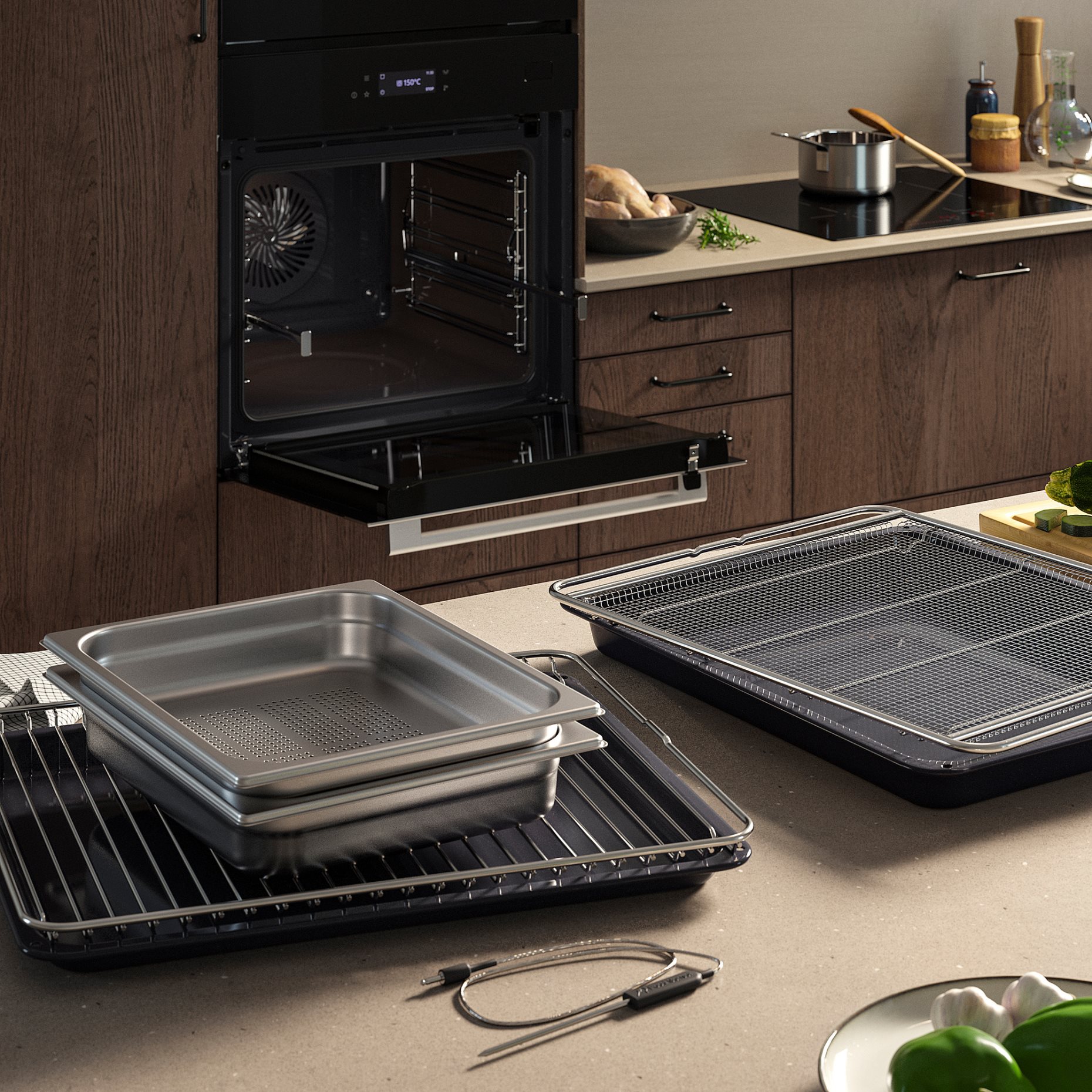 FRILLESBO, true fan oven full steam/air fry function/IKEA 700, 406.002.84