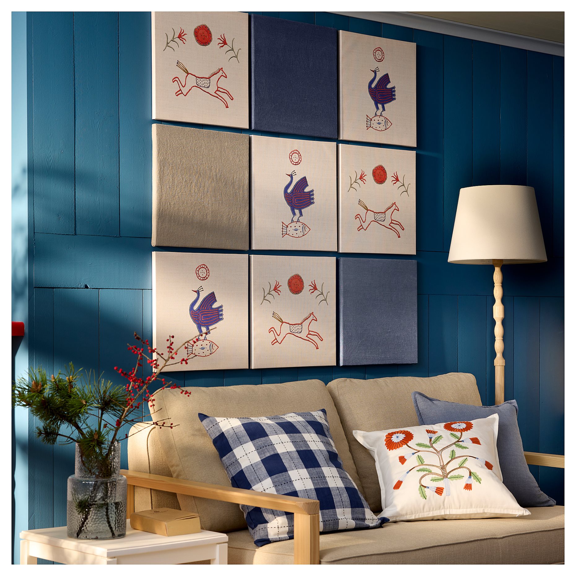 PJÄTTERYD, πίνακας/σχέδιο ζώου, 40x40 cm, 406.018.77