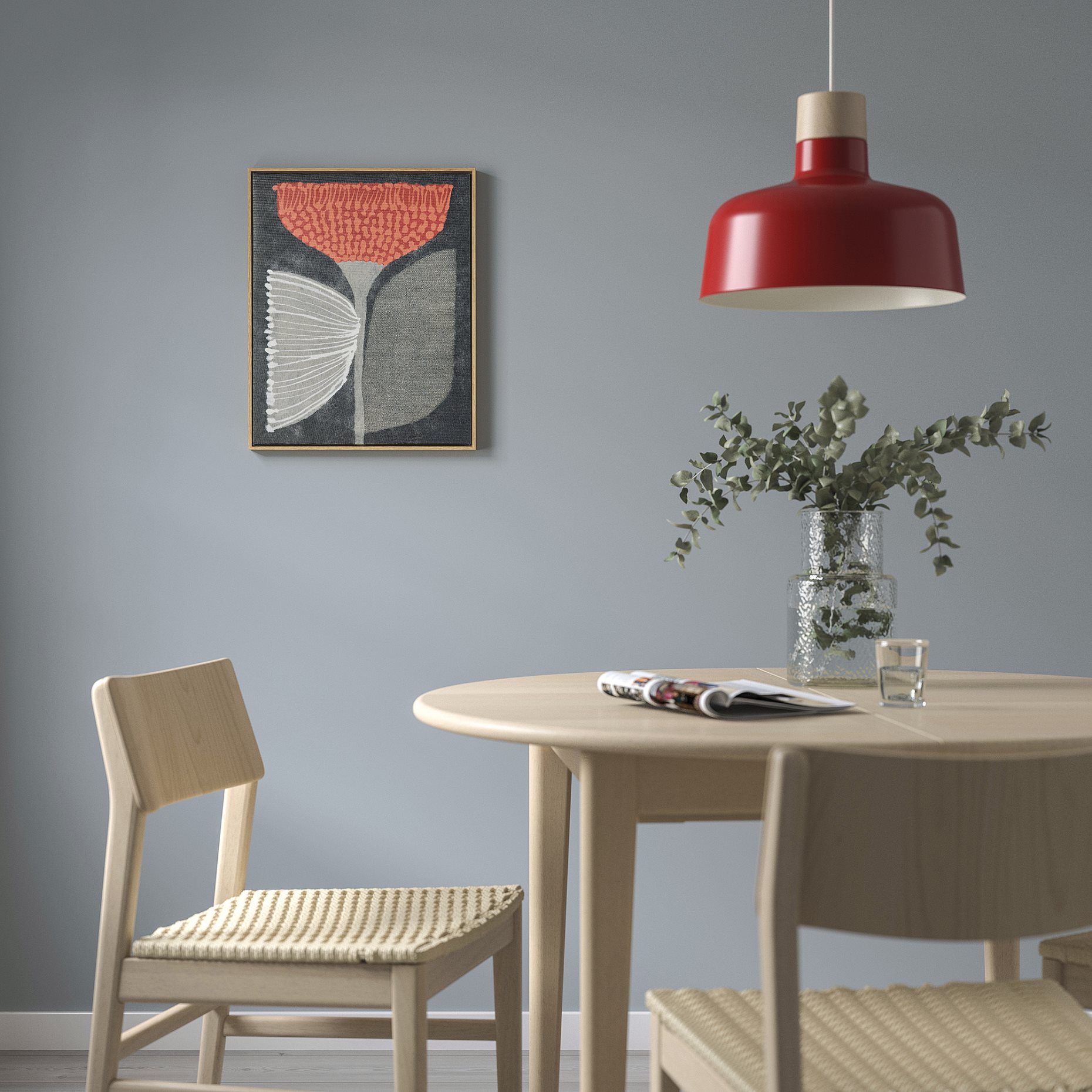 BLODFLÄDER, πίνακας/πορτοκαλί λουλούδια, 40x50 cm, 406.019.19